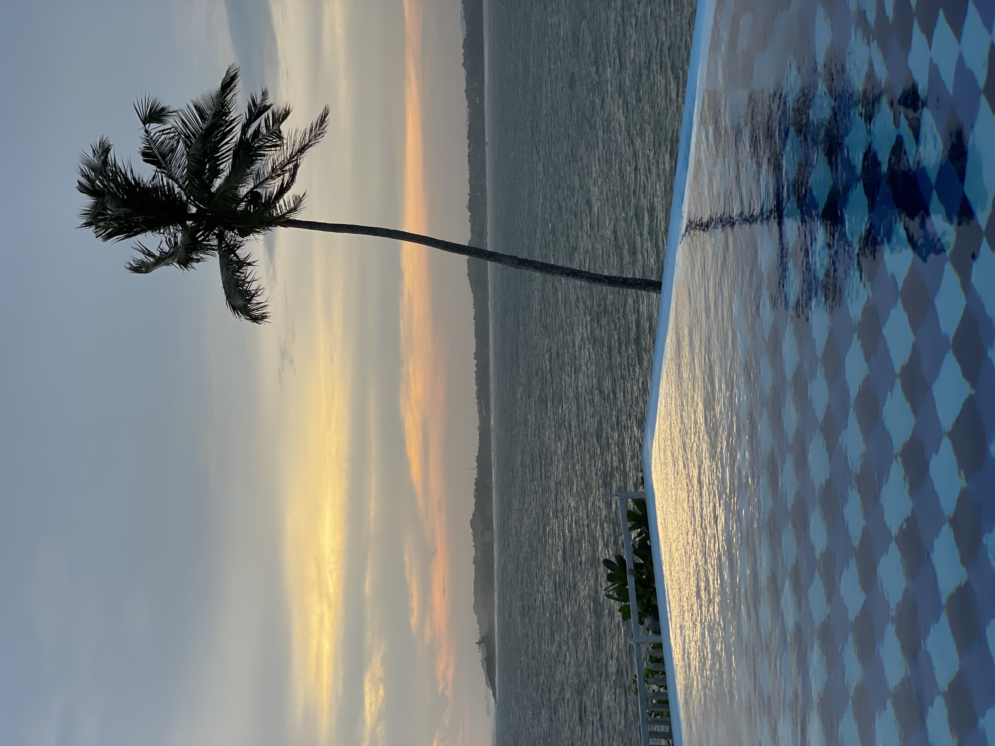 Sunset captured over ocean in Mirissa, Sri Lanka