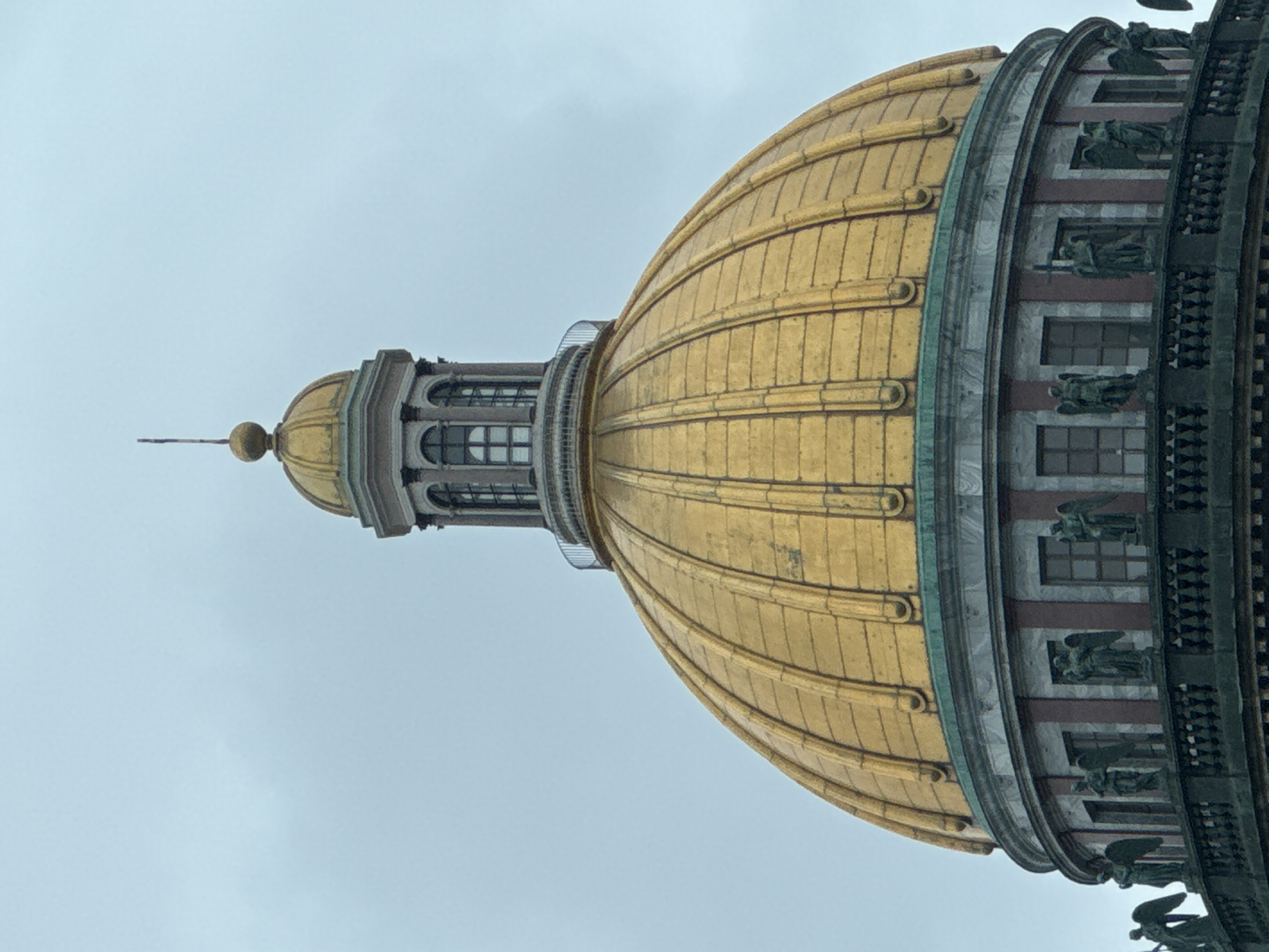 Tourist documents Saint Isaac's Cathedral monuments in Saint Petersburg