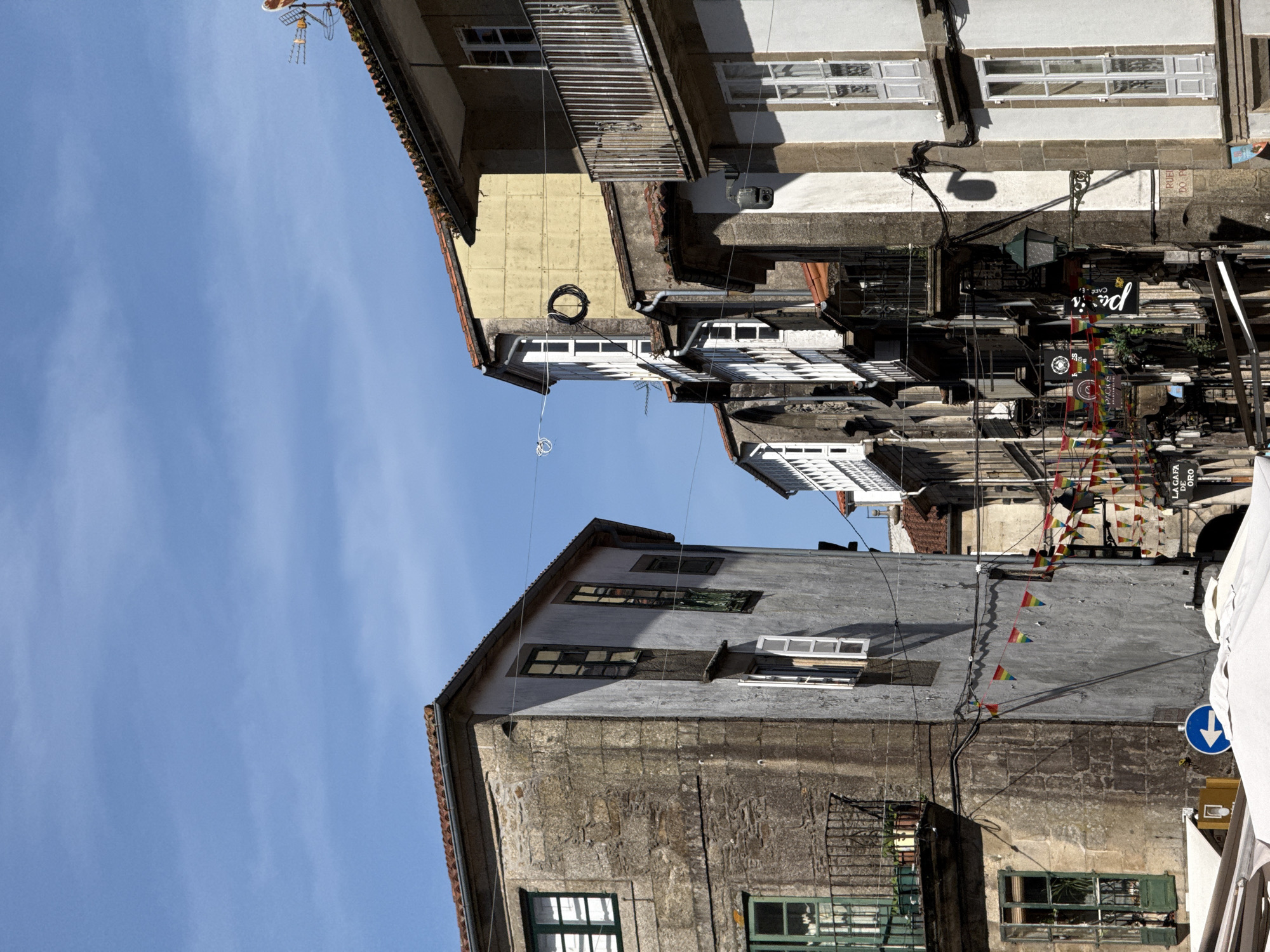 Tourist documents leisurely walk through historic Santiago de Compostela