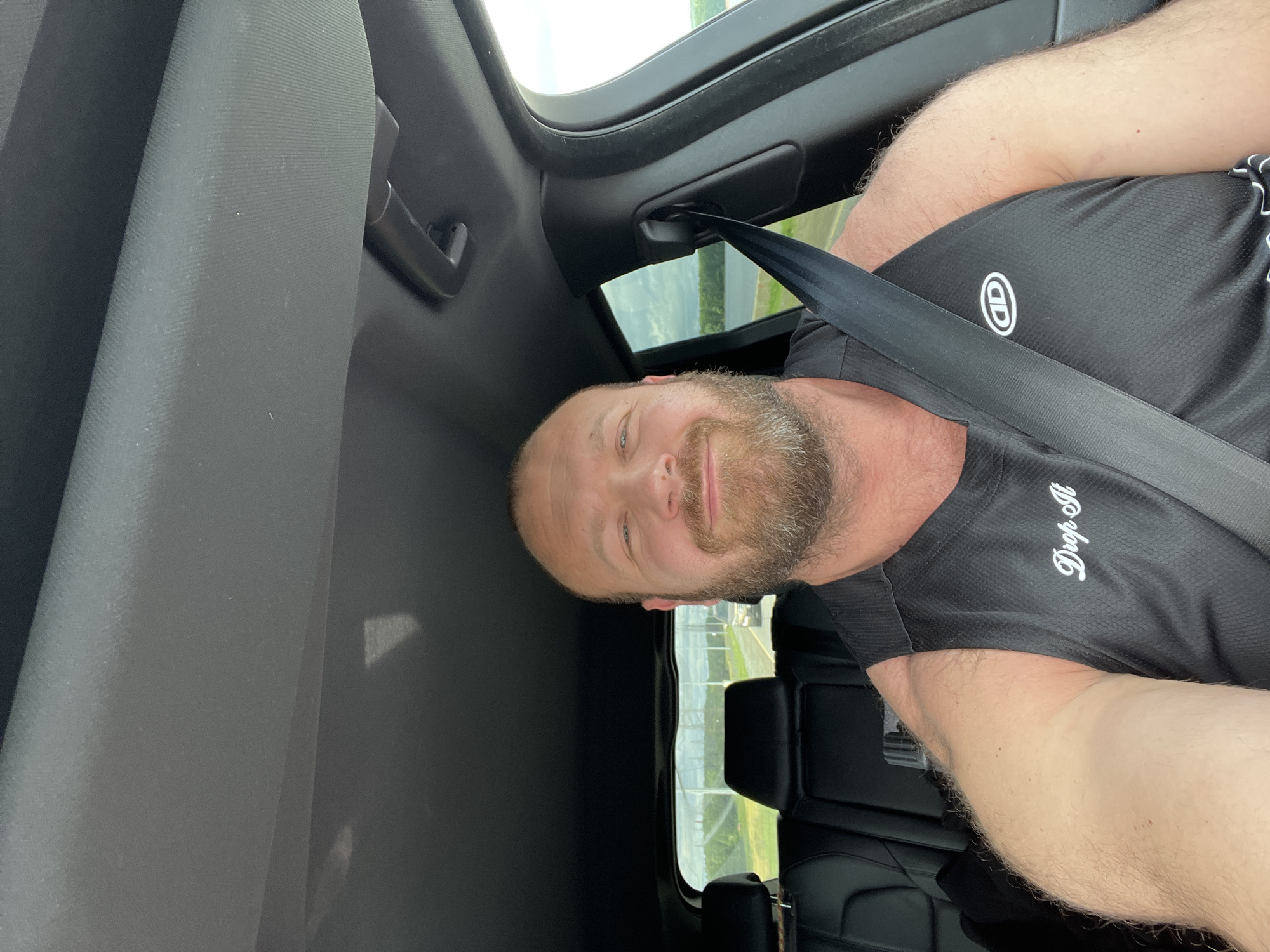 Car selfie in Chaikovsky, Russia