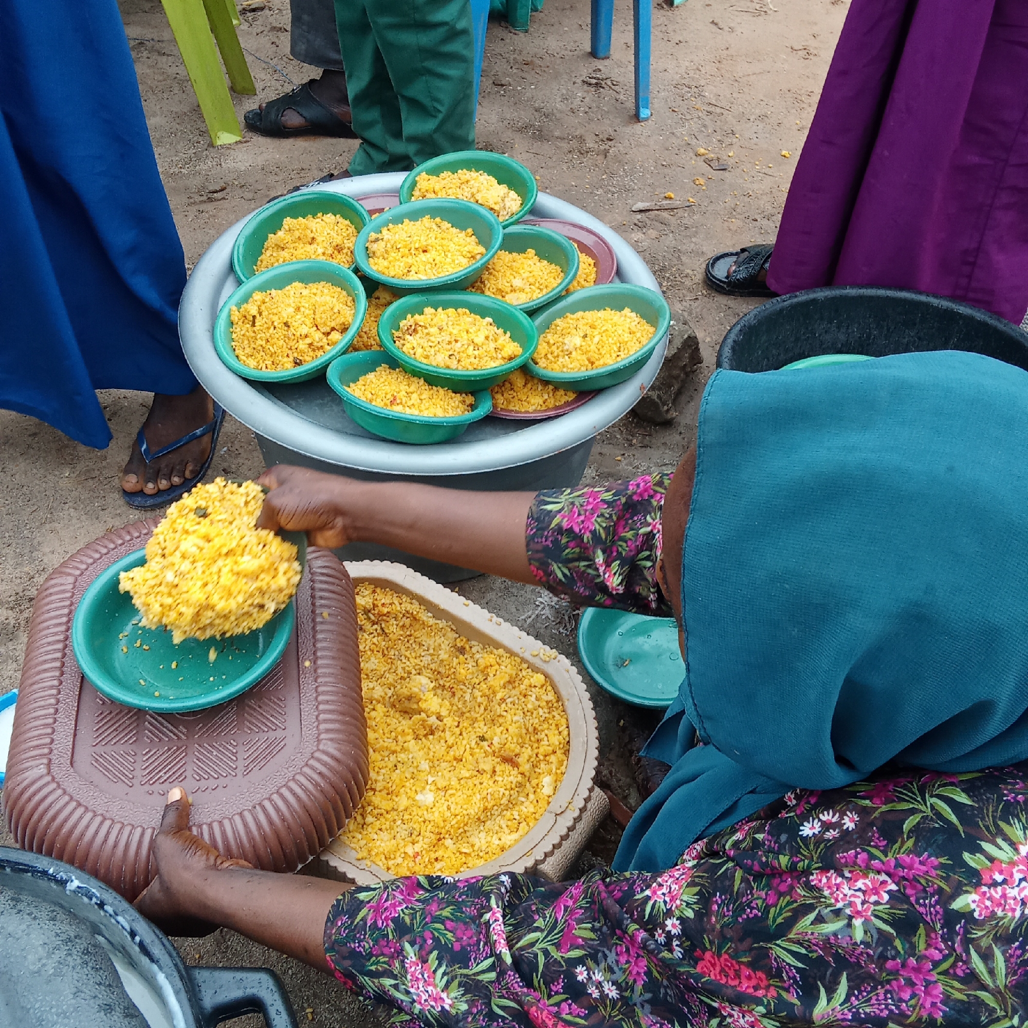 Community food gathering draws dozens in Doma, Nigeria