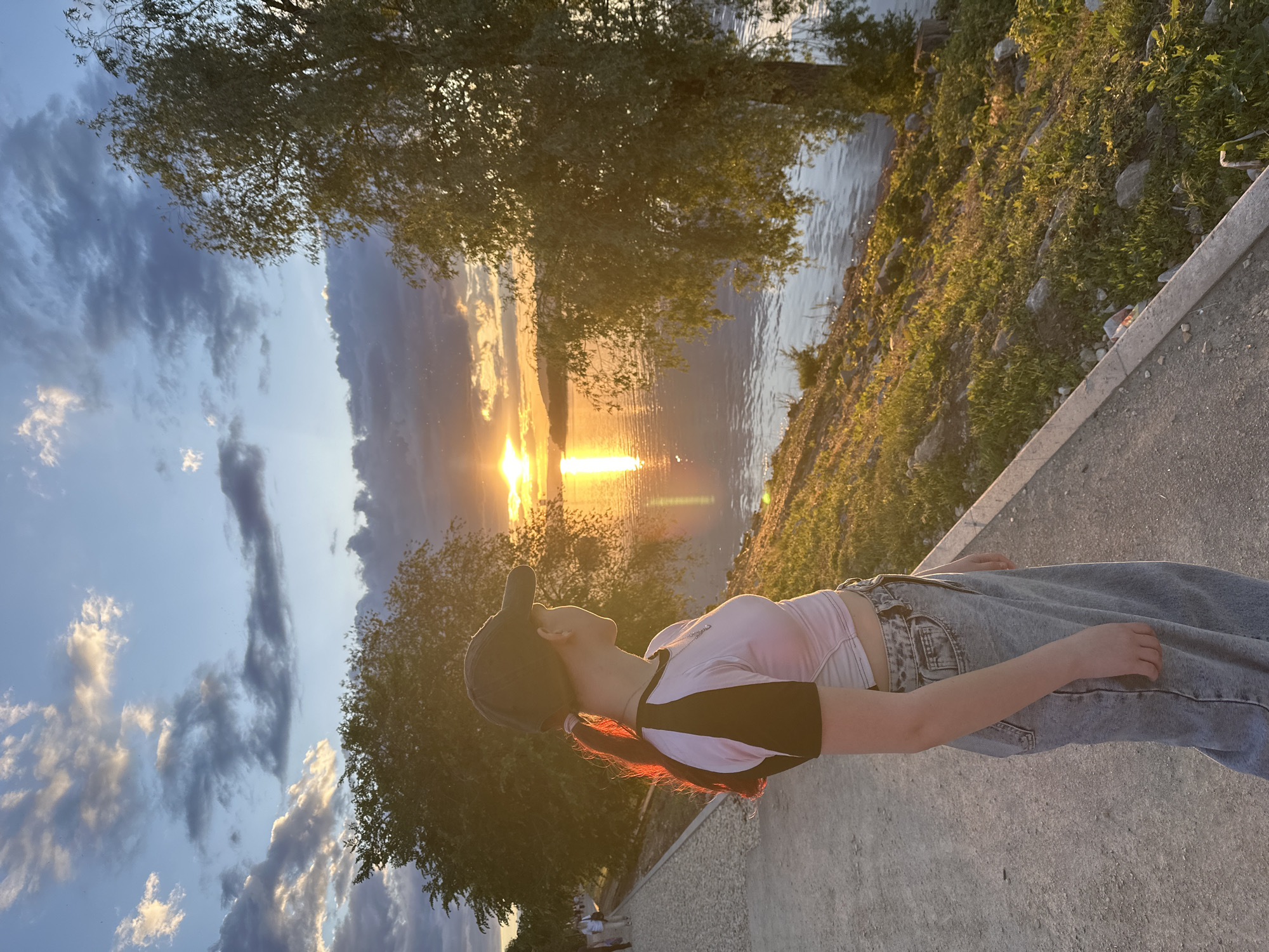 Sunset moments captured along Volga River in Engels, Russia
