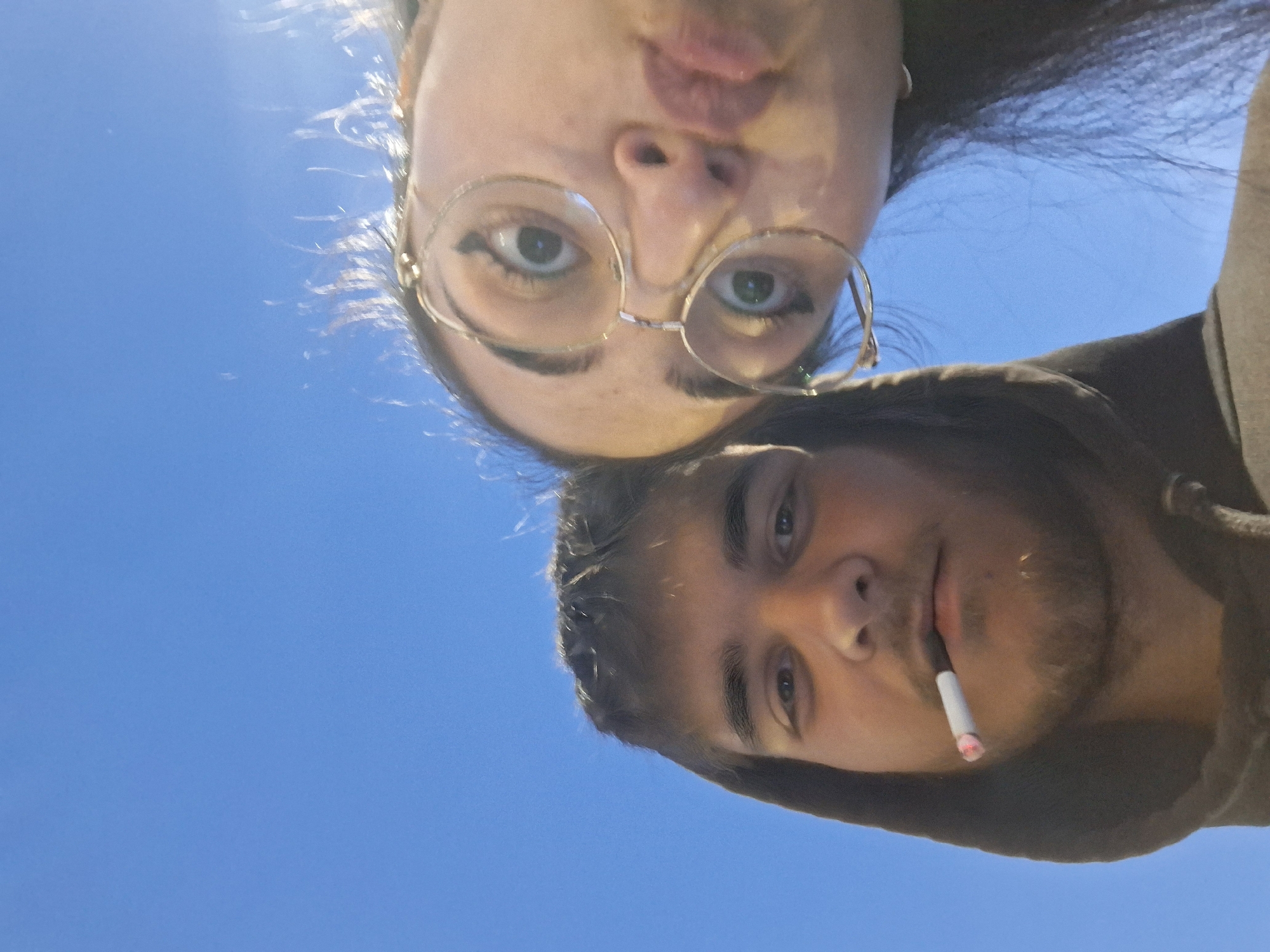 Everyday moments captured: sky portrait and supermarket shopping