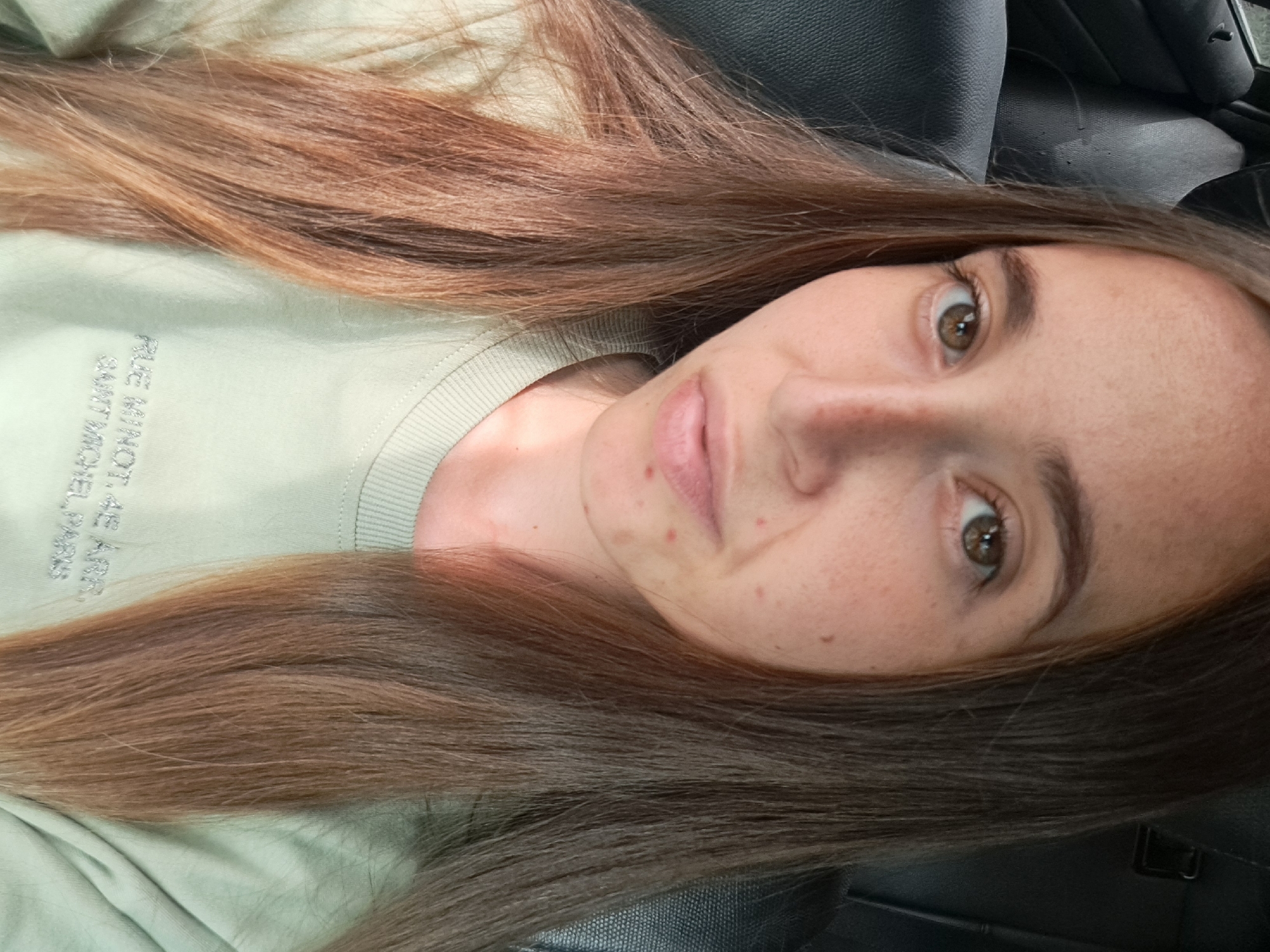 Car selfie session near Vypasne, Ukraine