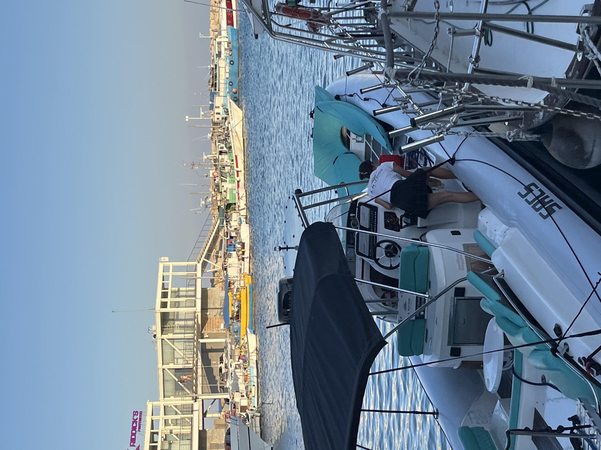 Waterfront stroll through Limassol marina and restaurant district