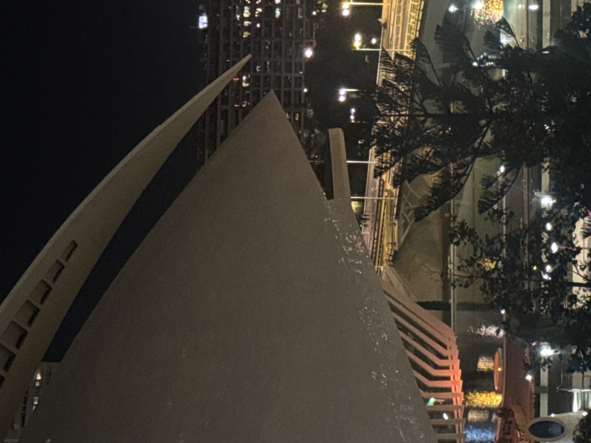 Valencia's City of Arts Sciences captured in nighttime views