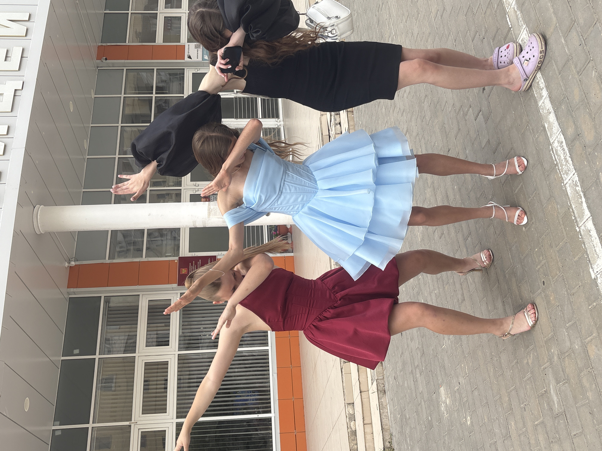 Graduation day outside Lyceum No. 2 in Astrakhan