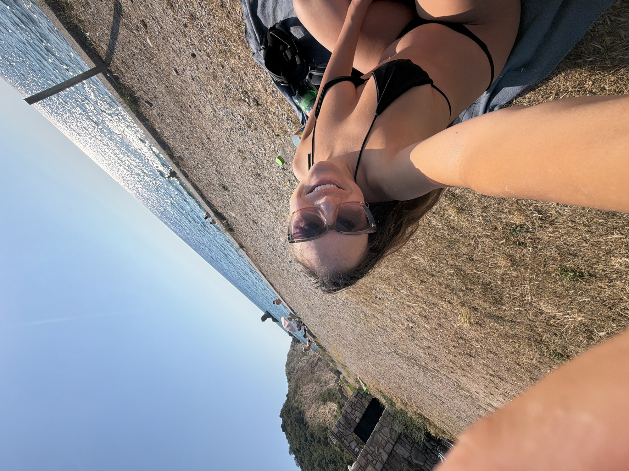 Lazy afternoon on Buljarica beach, Adriatic coastline in view