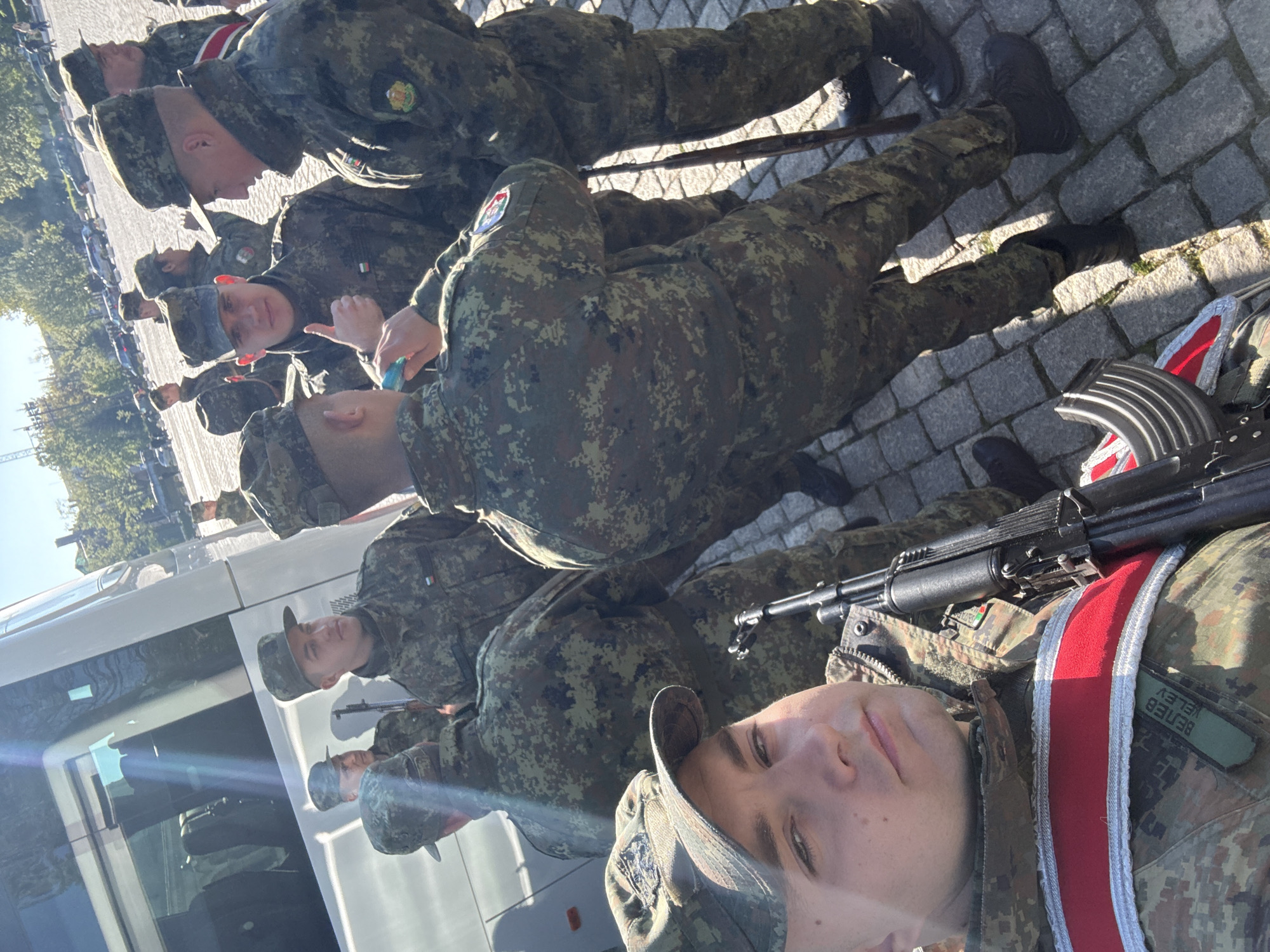 Armed soldiers spotted in Sofia, Bulgaria early morning