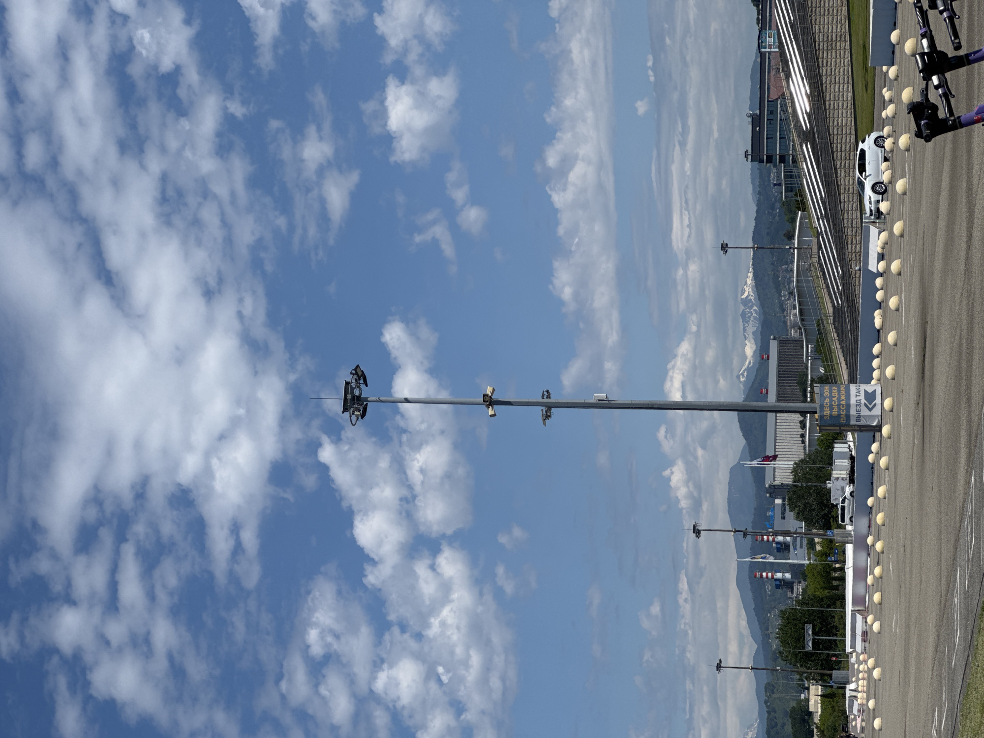 Clear sunny skies observed over Sirius racing complex