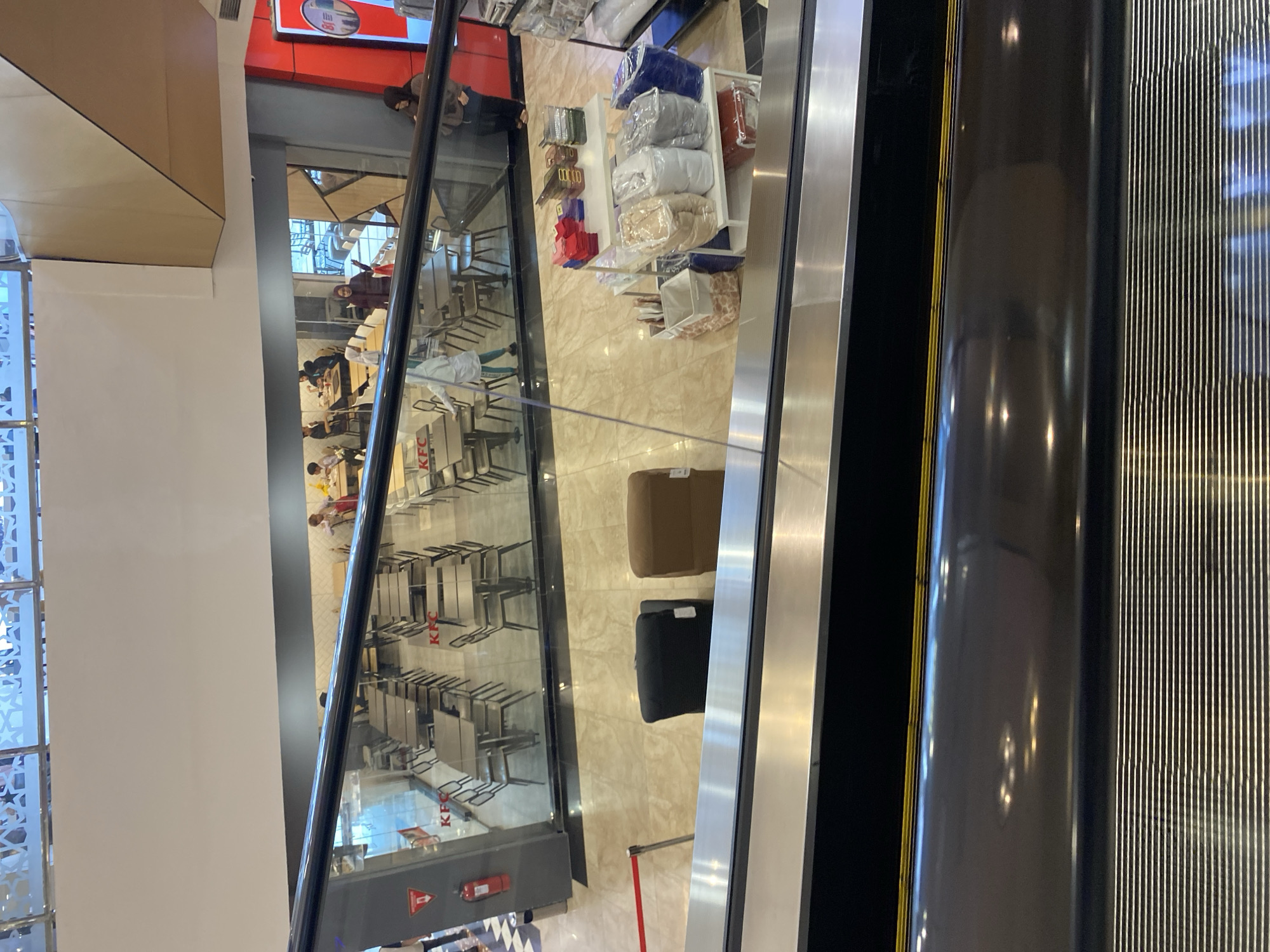 Inside a Banda Aceh mall and supermarket on a busy morning
