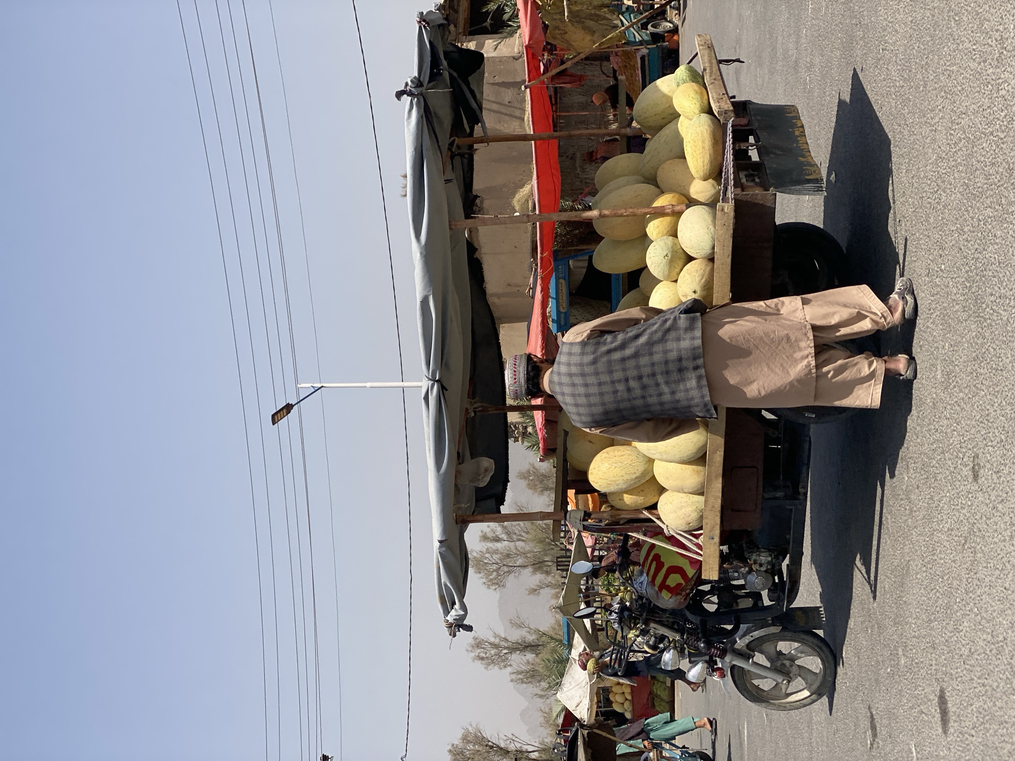 Street life and market activity in central Kandahar