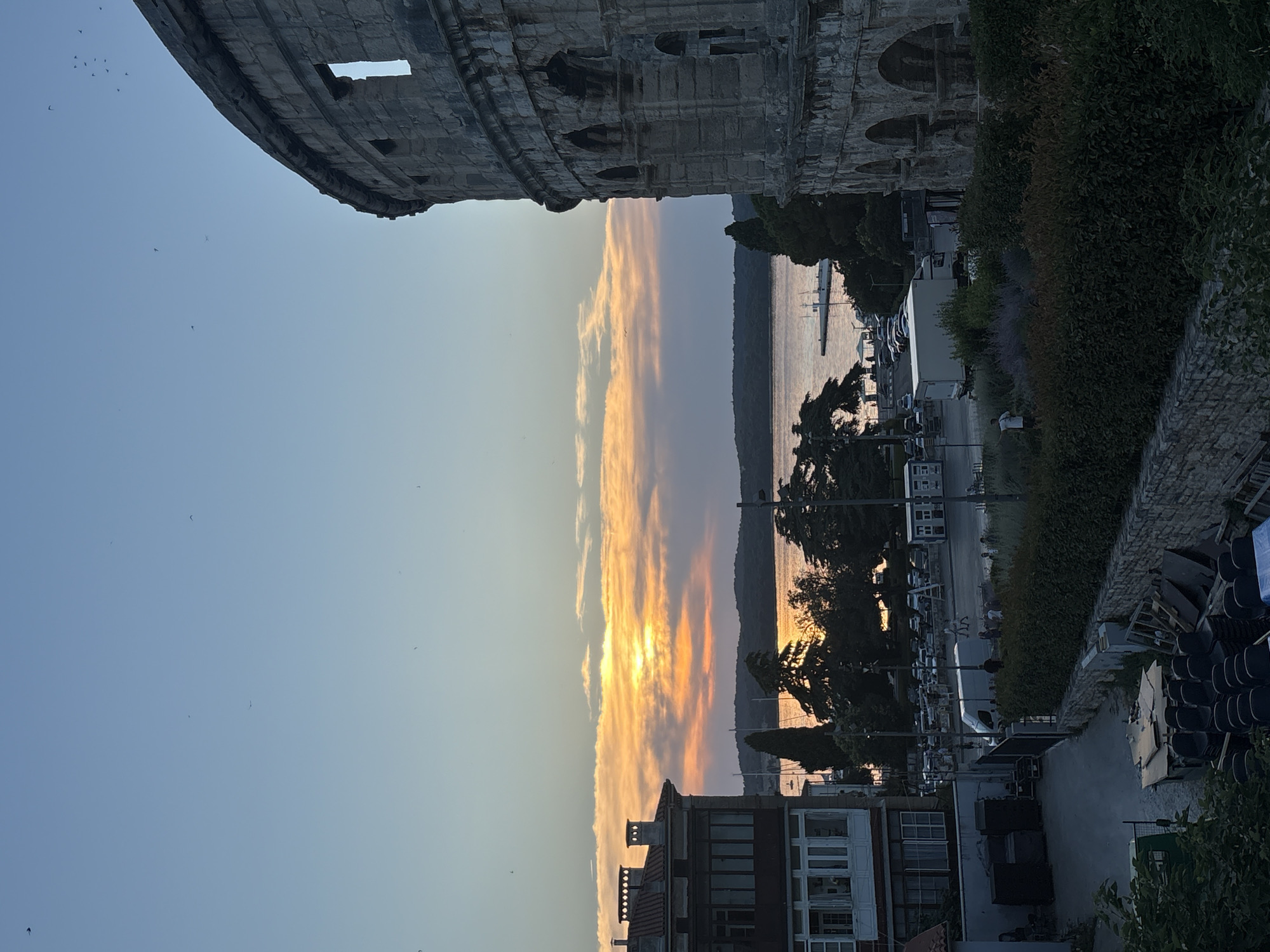 Evening visit to Pula Arena and the surrounding old town