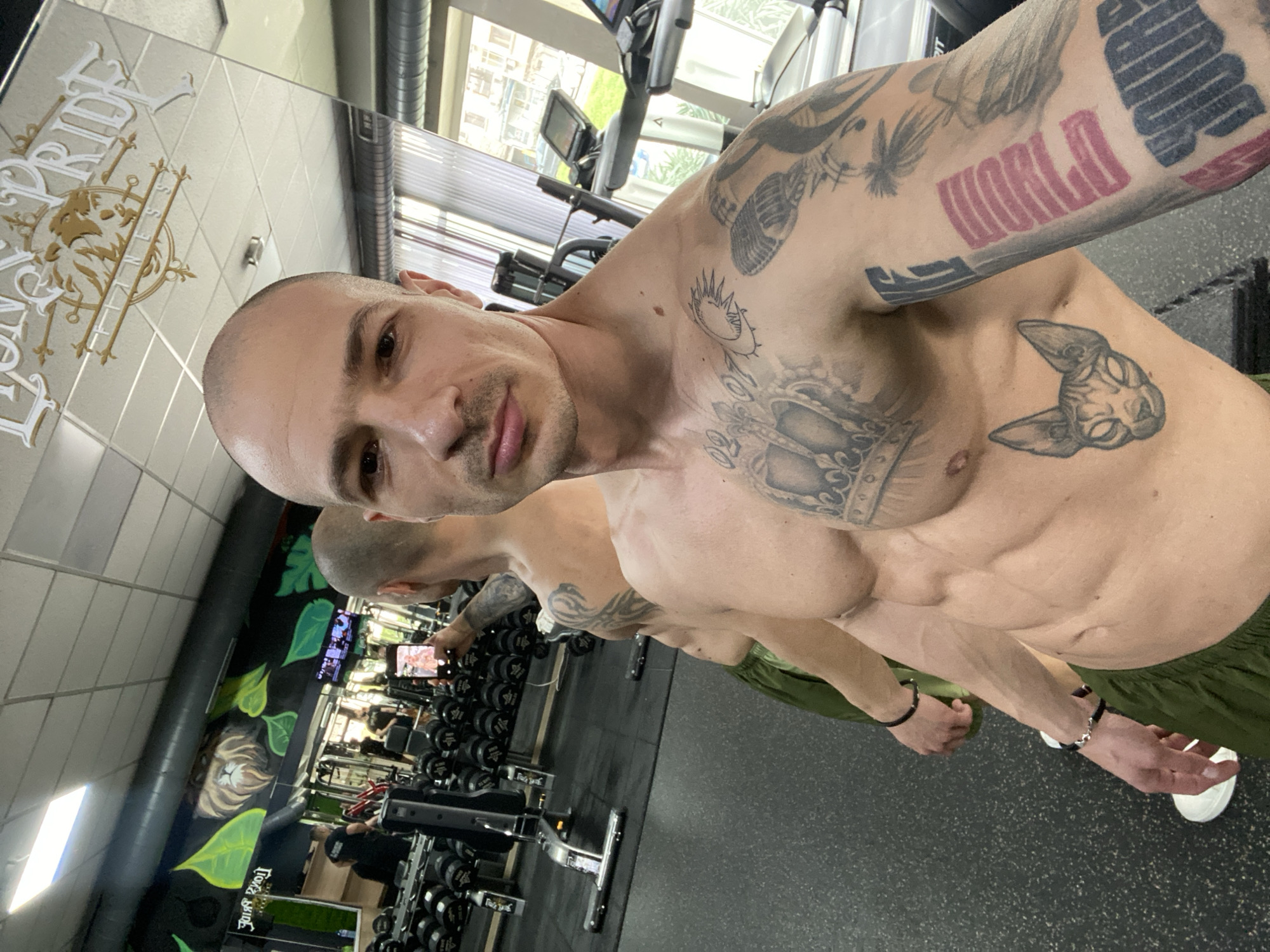 Gym workout sessions and street life documented in Pleven