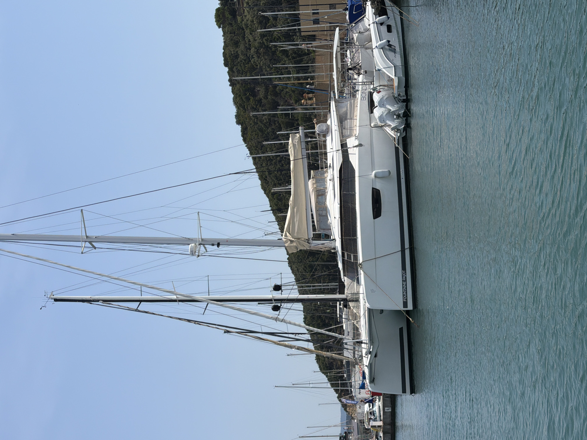 Punta Ala marina on a sunny summer morning