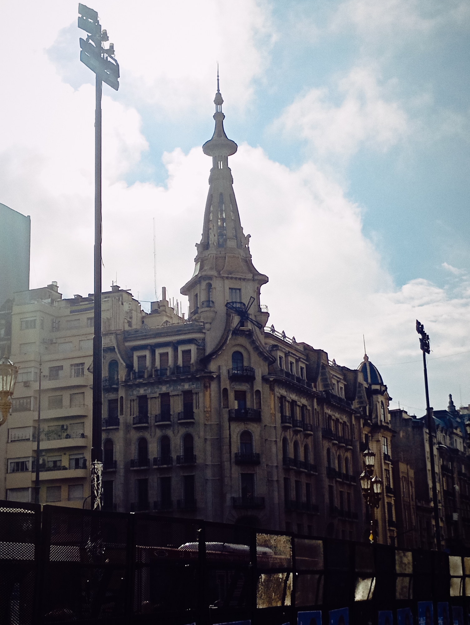 Buenos Aires landmarks documented during afternoon rainy weather