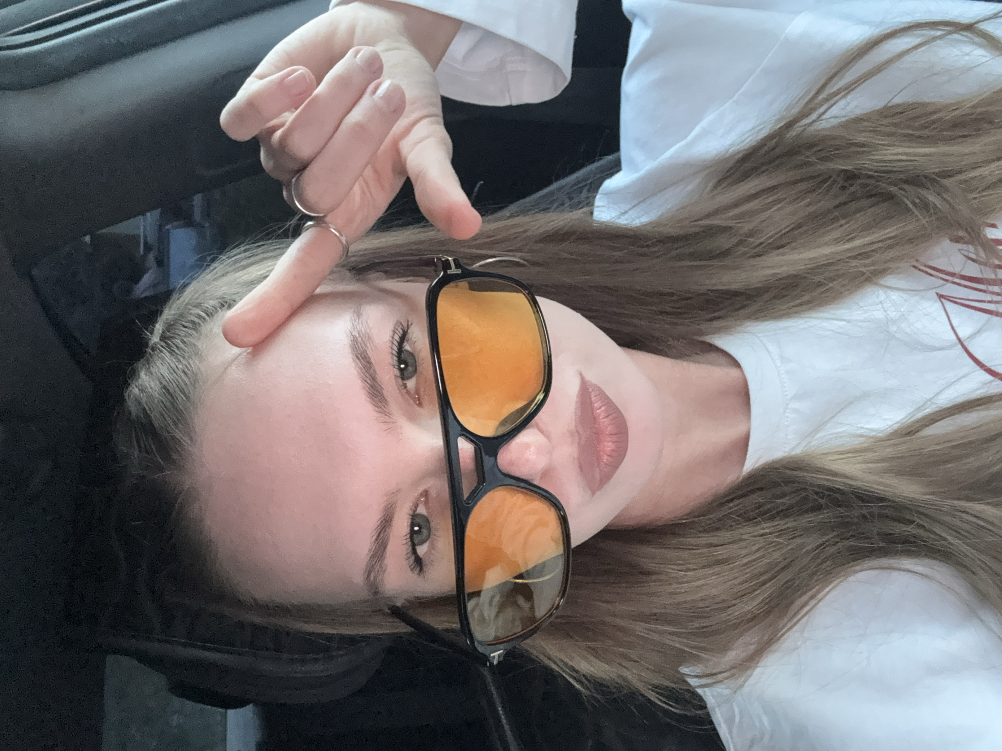 Selfie session in a parked car, Perm, Russia