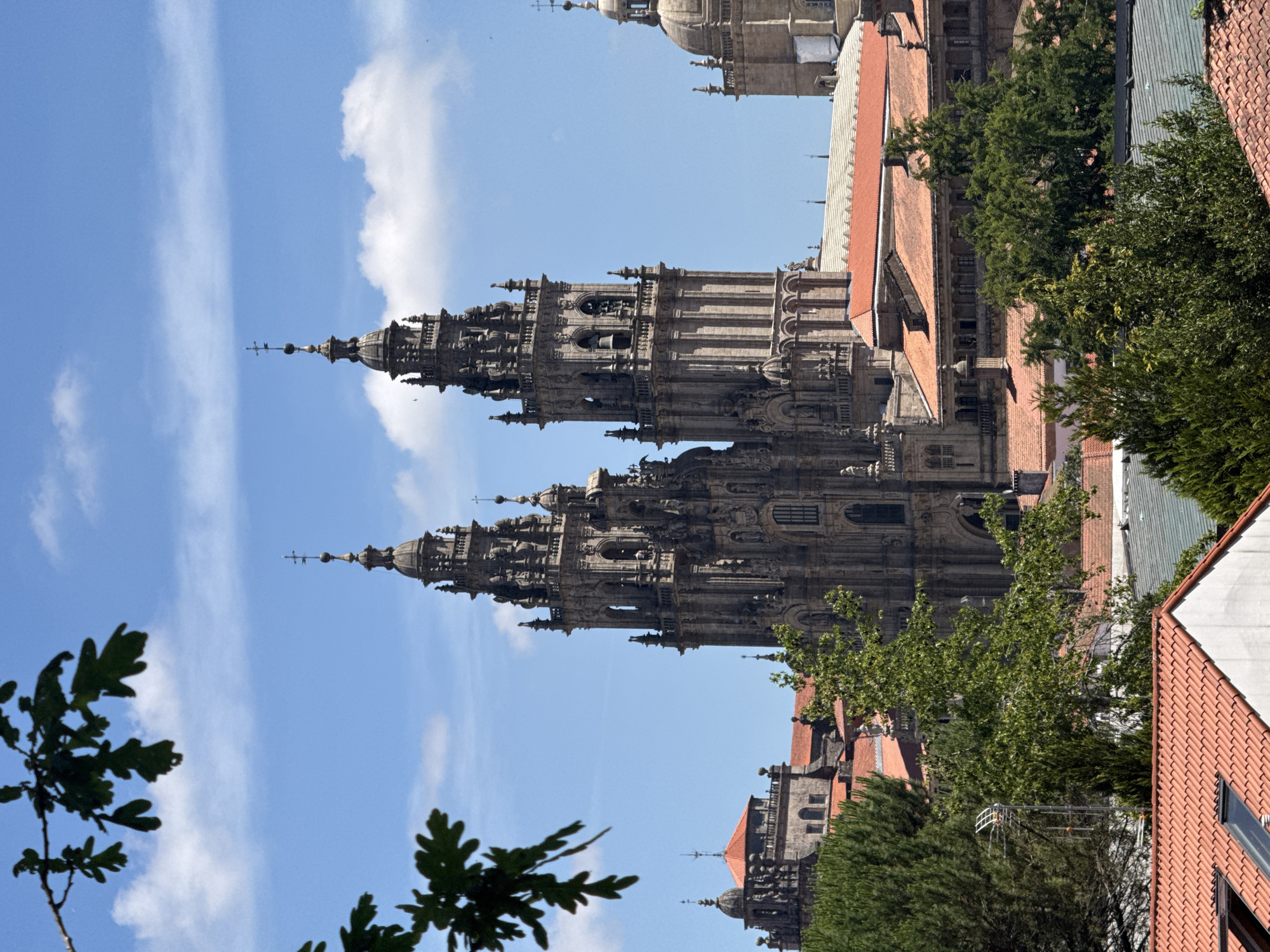 Cathedral views and a morning workout session in Santiago de Compostela