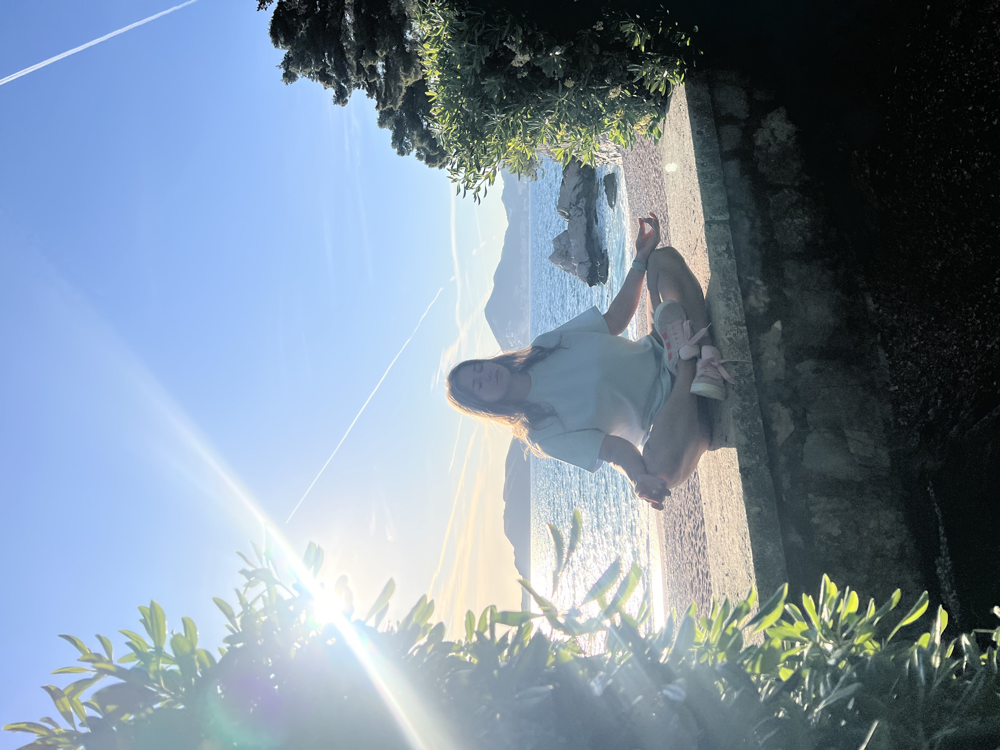 Tourist moments captured at Sveti Stefan Montenegro coast