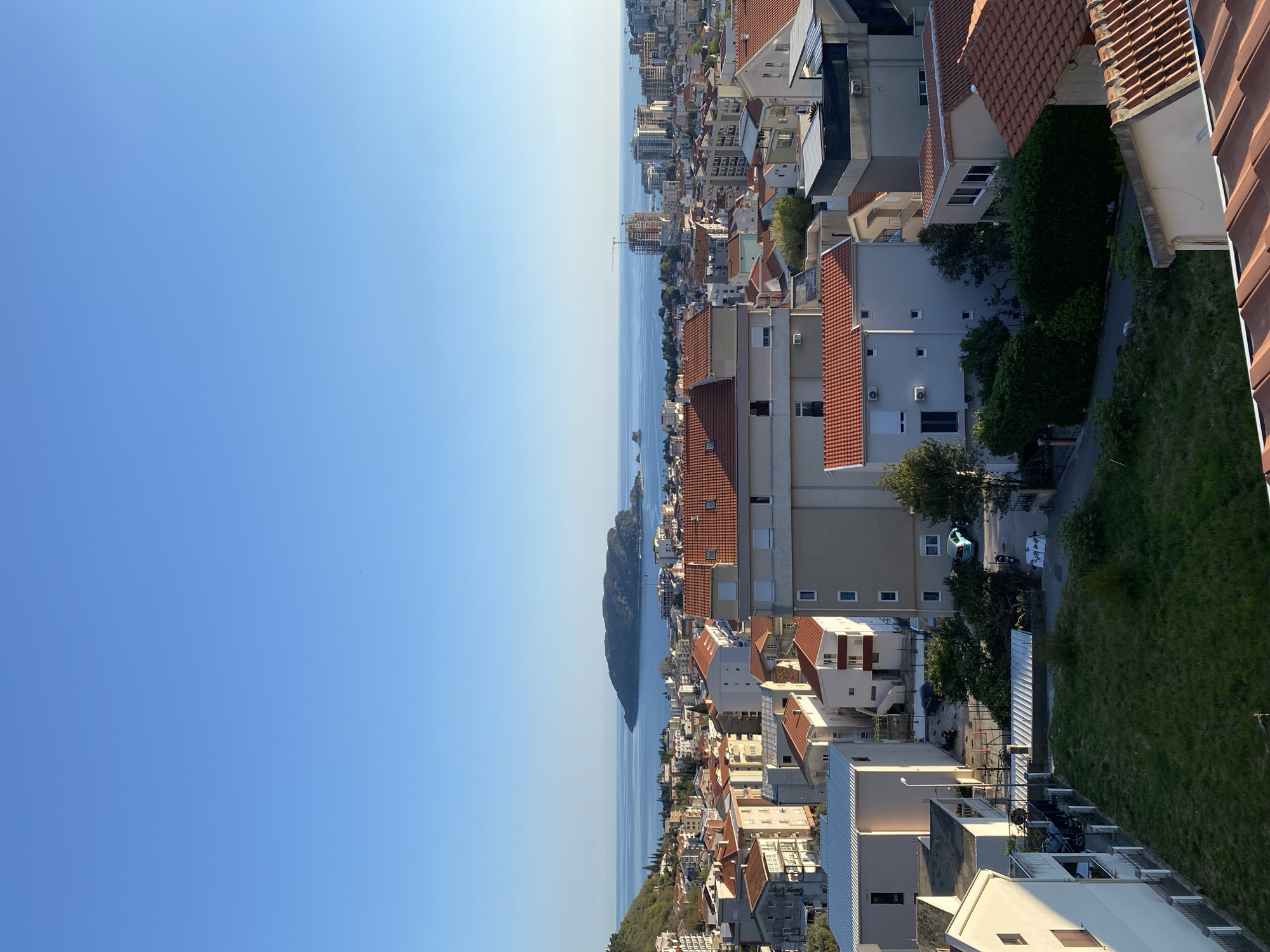 Aerial views captured of Budva coastline and Adriatic Sea