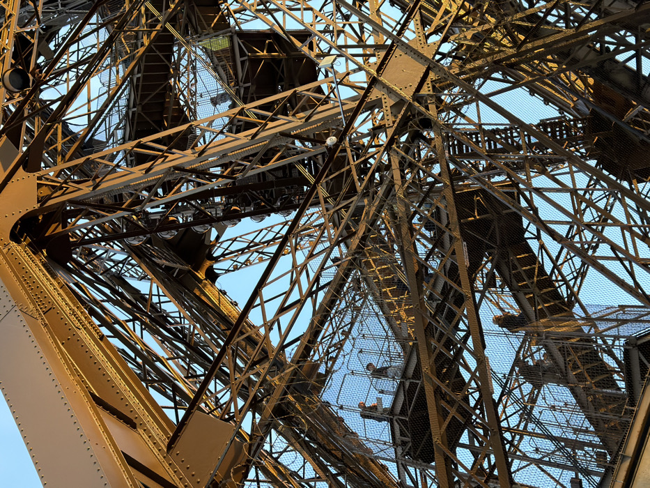 Witness documents Eiffel Tower from multiple angles over evening