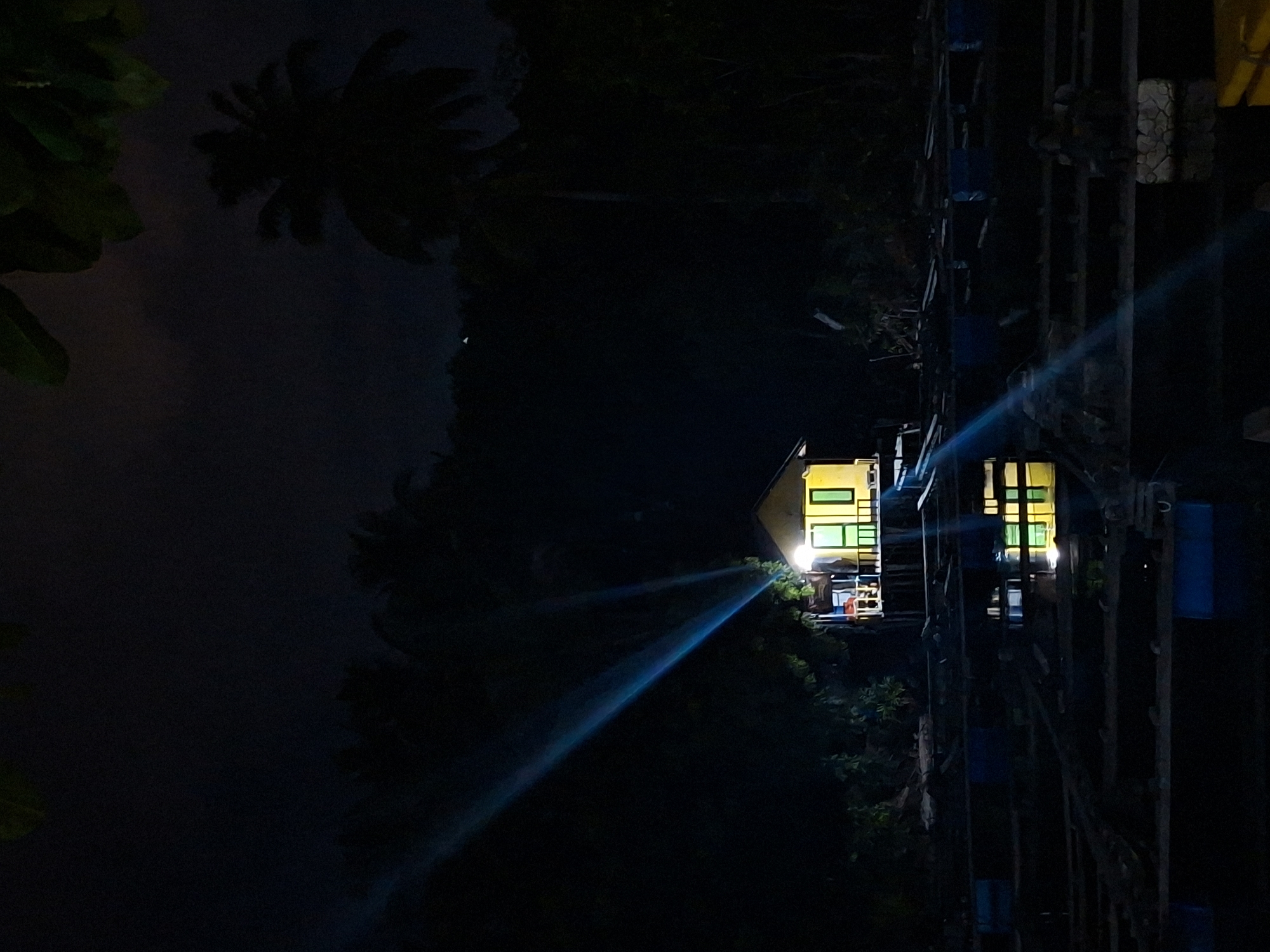 Blue light beam spotted near aquaculture facility in Lhokseumawe