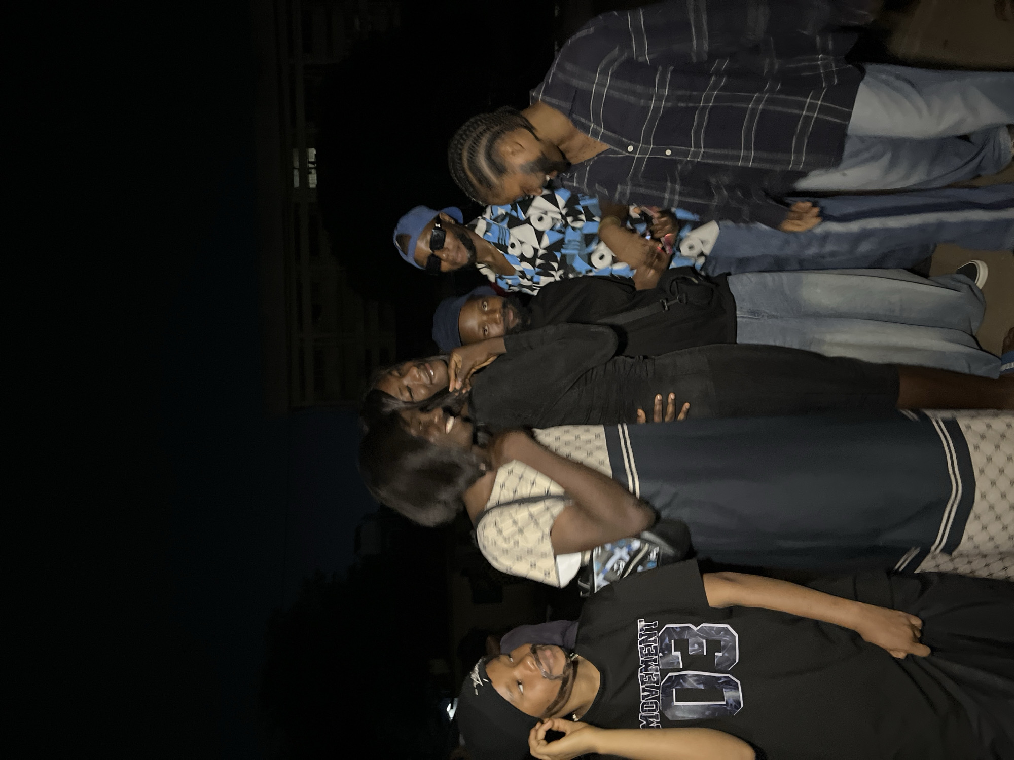 Late-night social gathering in Jos, Nigeria