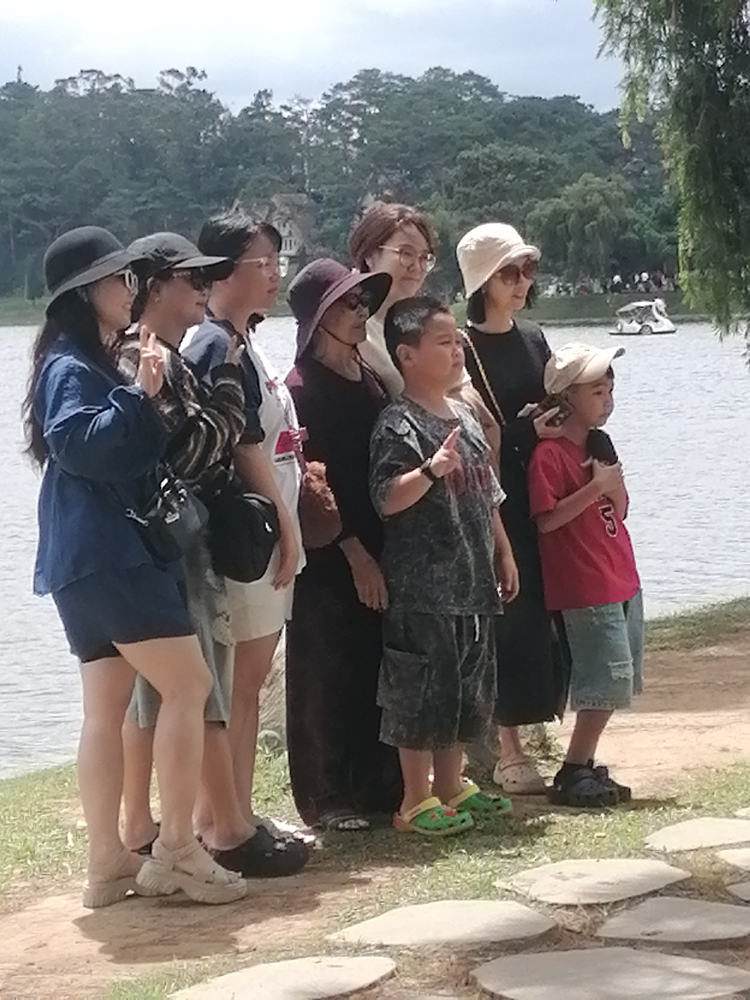 Afternoon life around Da Lat's lakeside and plaza