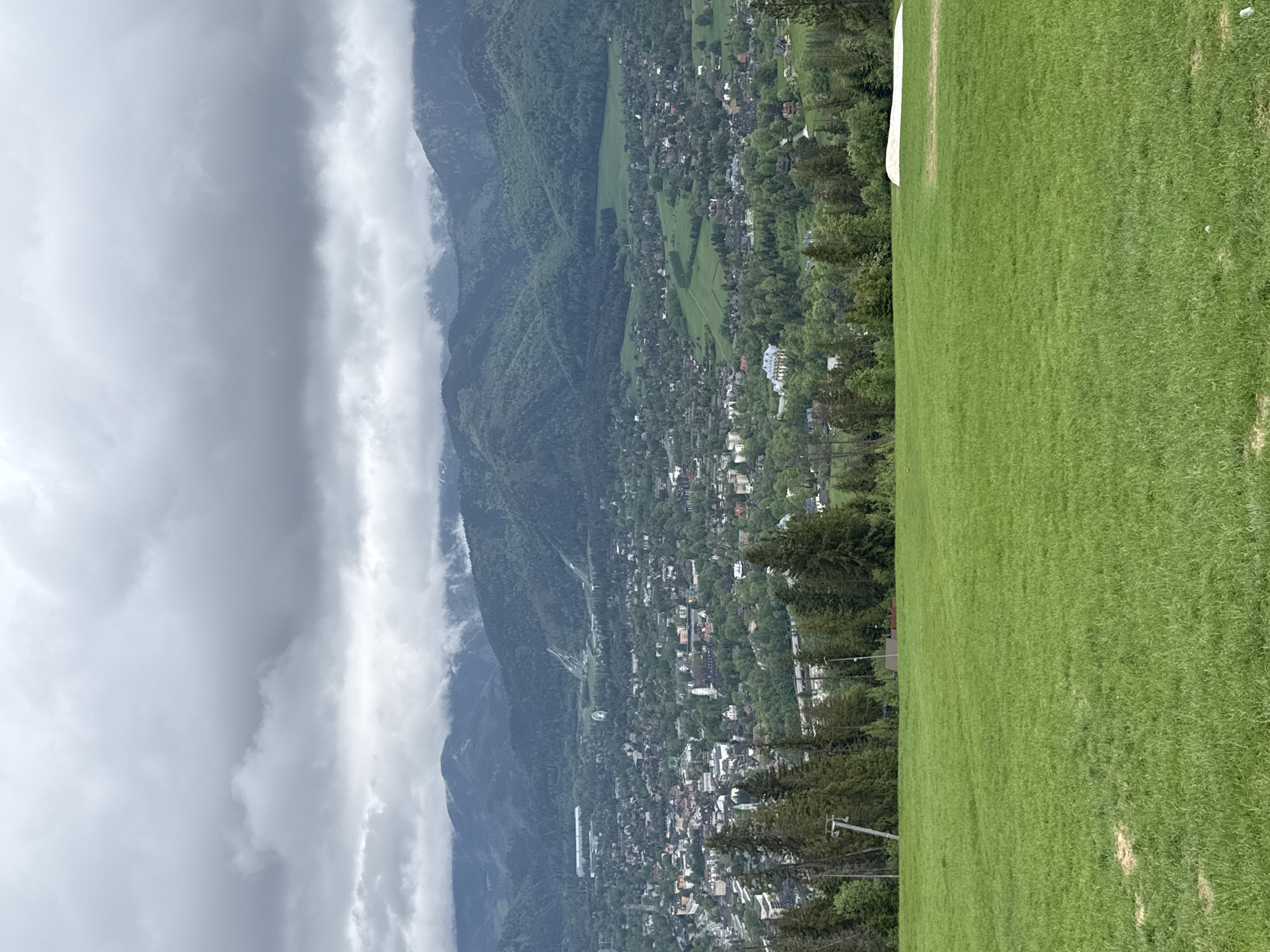 Tourists enjoy mountain views at Zakopane scenic overlook