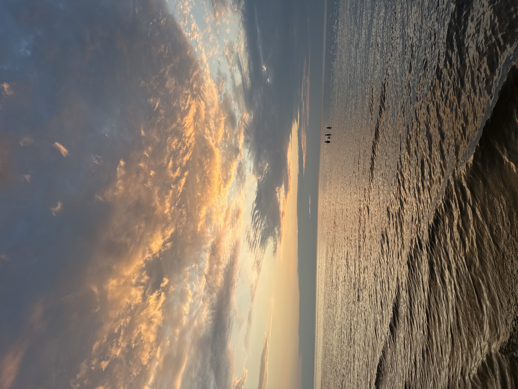 Sunset over the Baltic Sea at Jūrmala beach