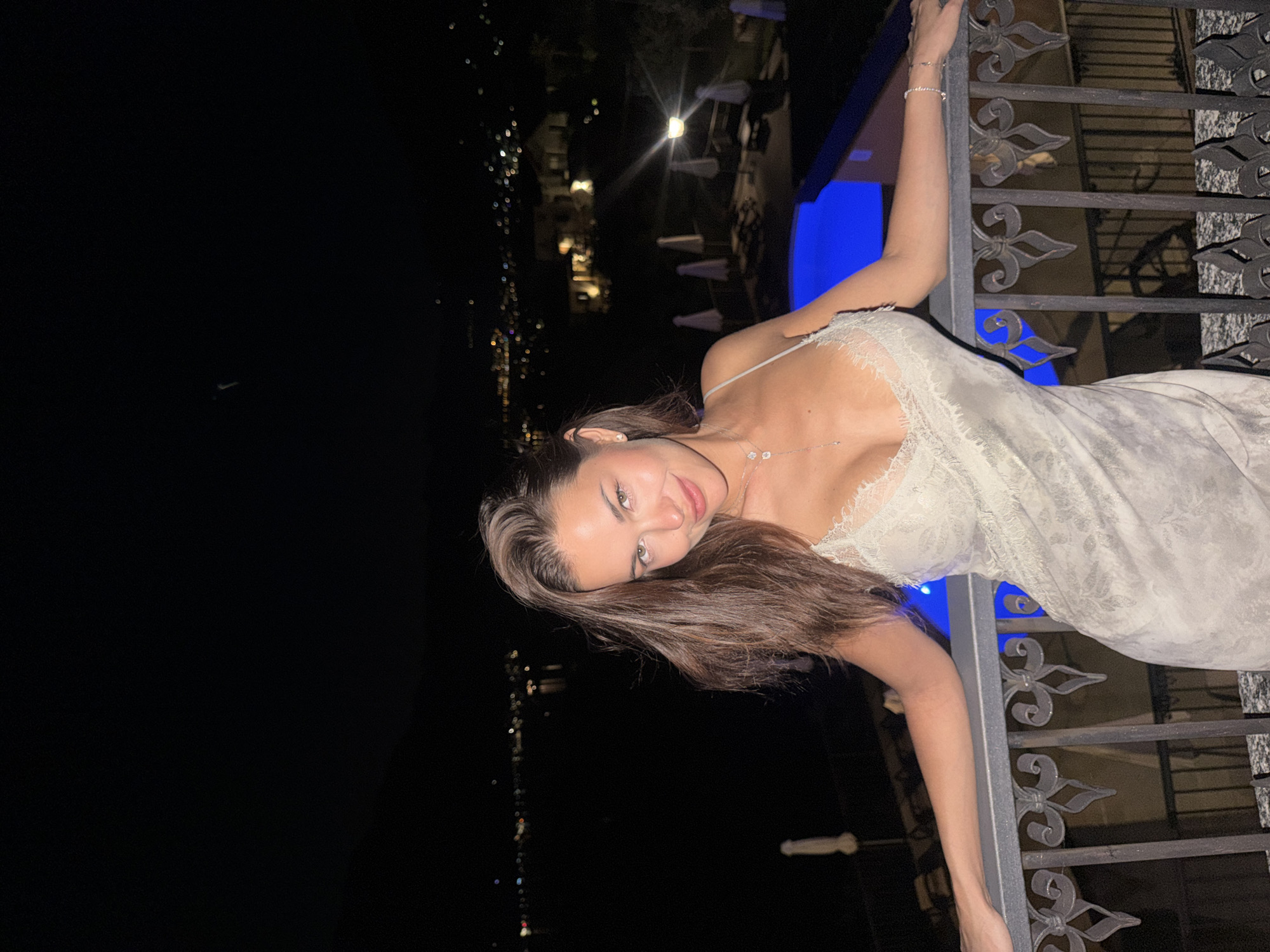 Balcony night view over Lake Como in Tremezzina