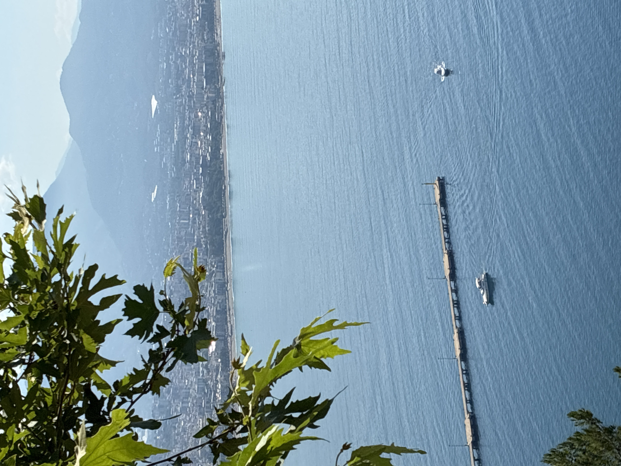 Morning views from Alanya Castle overlooking Mediterranean coast