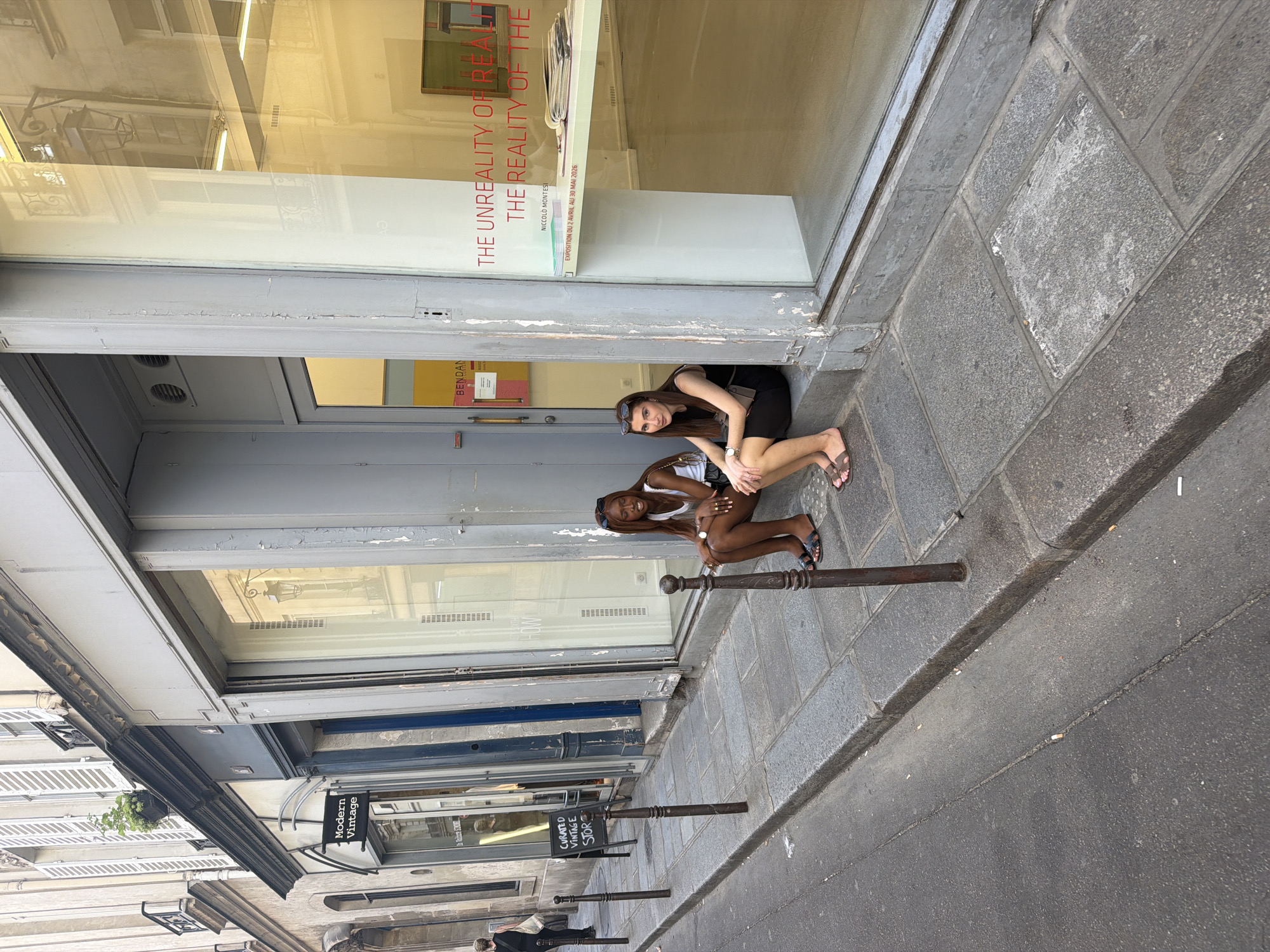 Casual street scenes and shopping documented in central Paris