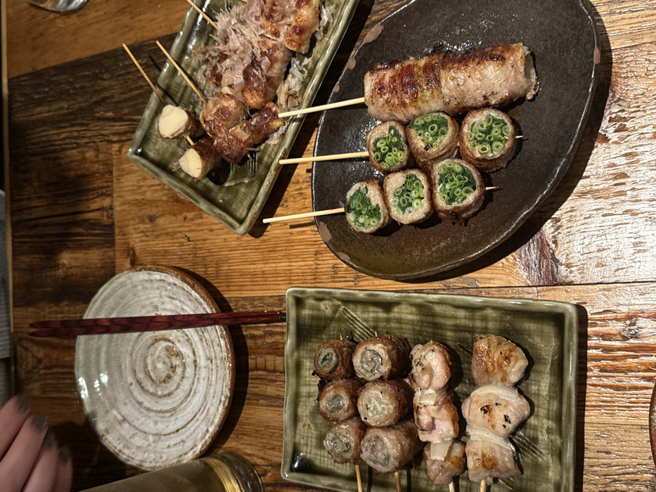 Japanese skewer dining experience captured in Shibuya restaurant