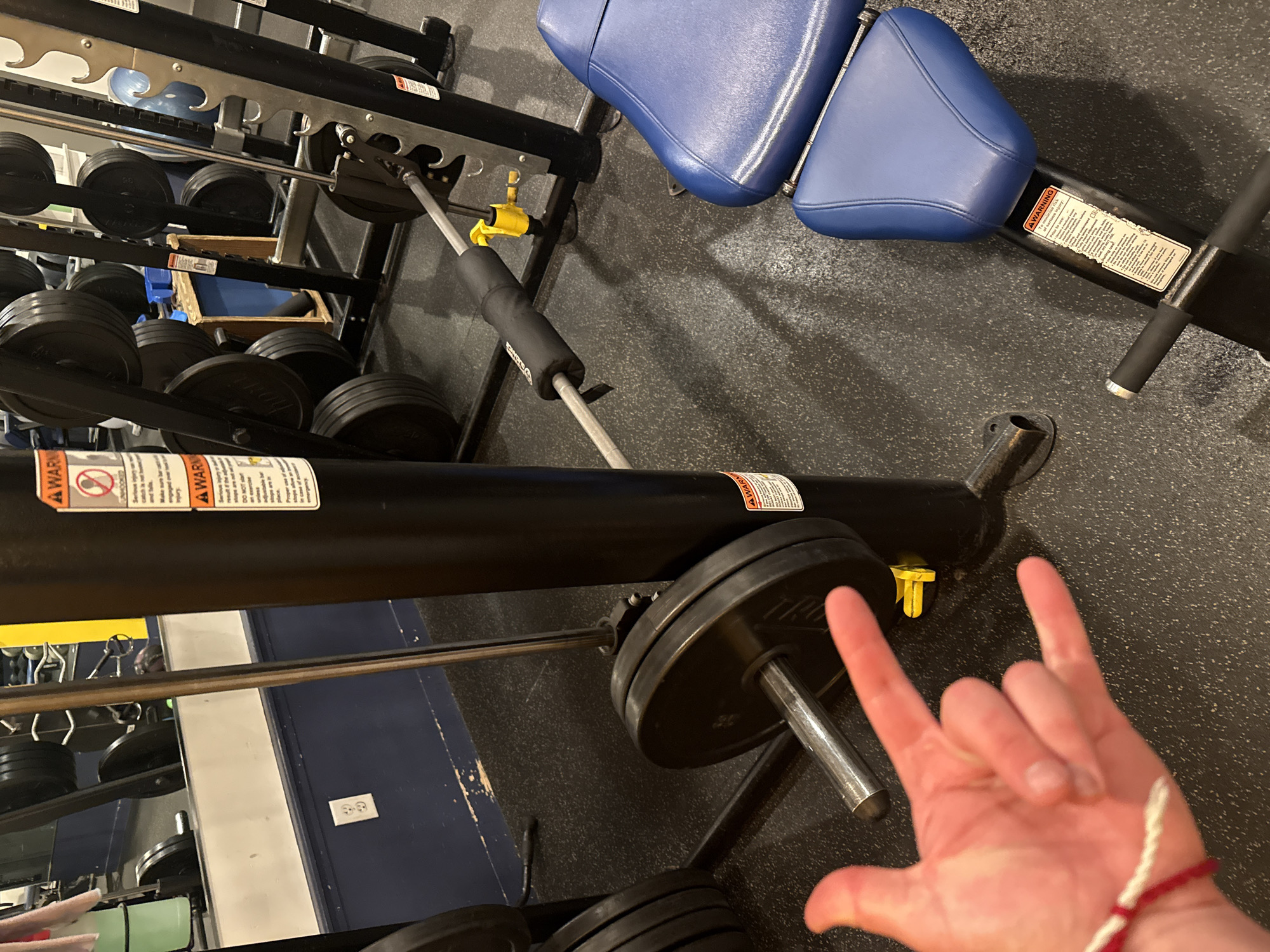 Late night gym weight room documented in Provincetown