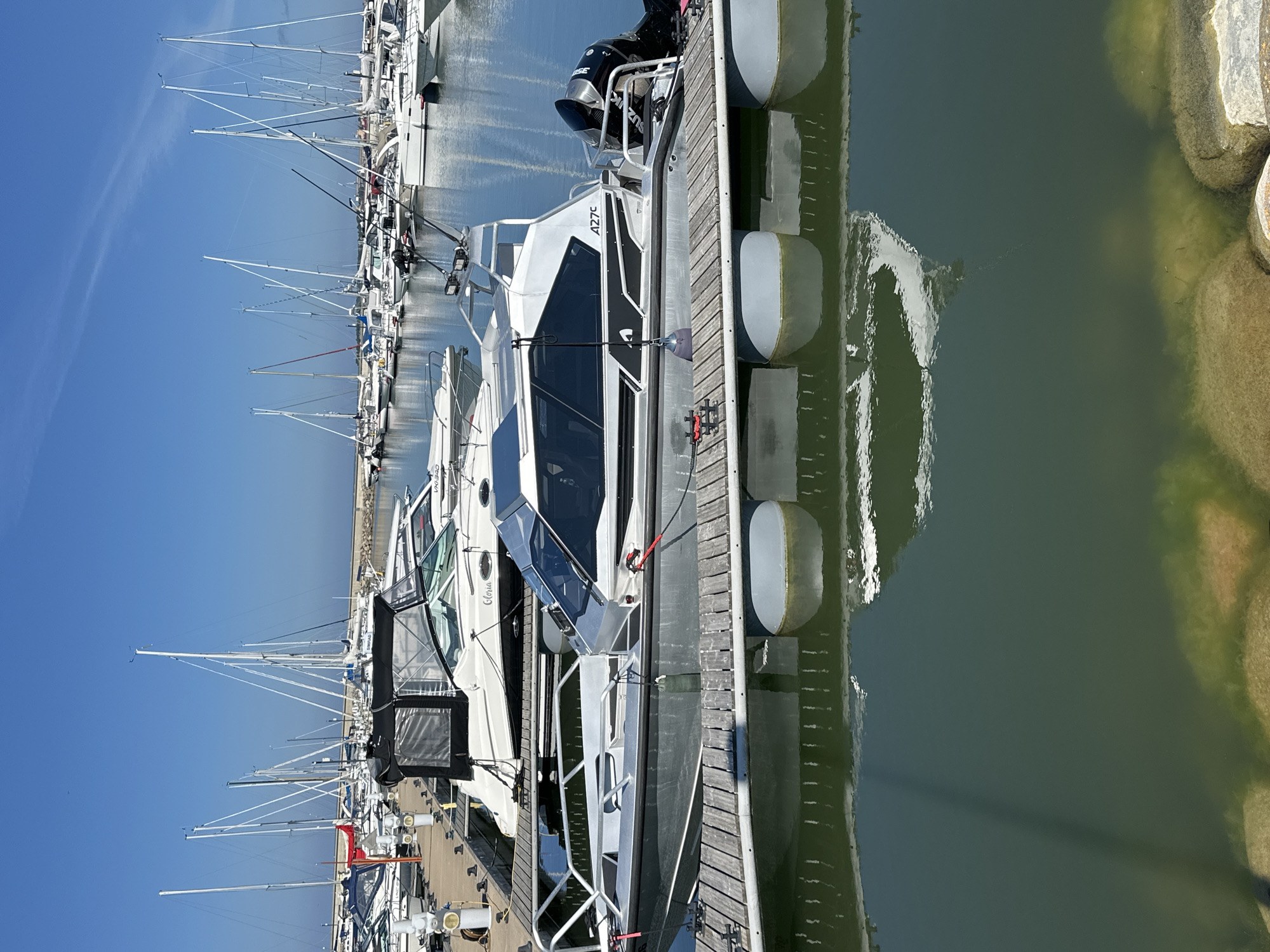 Sunny afternoon on the water at Pirita marina, Tallinn