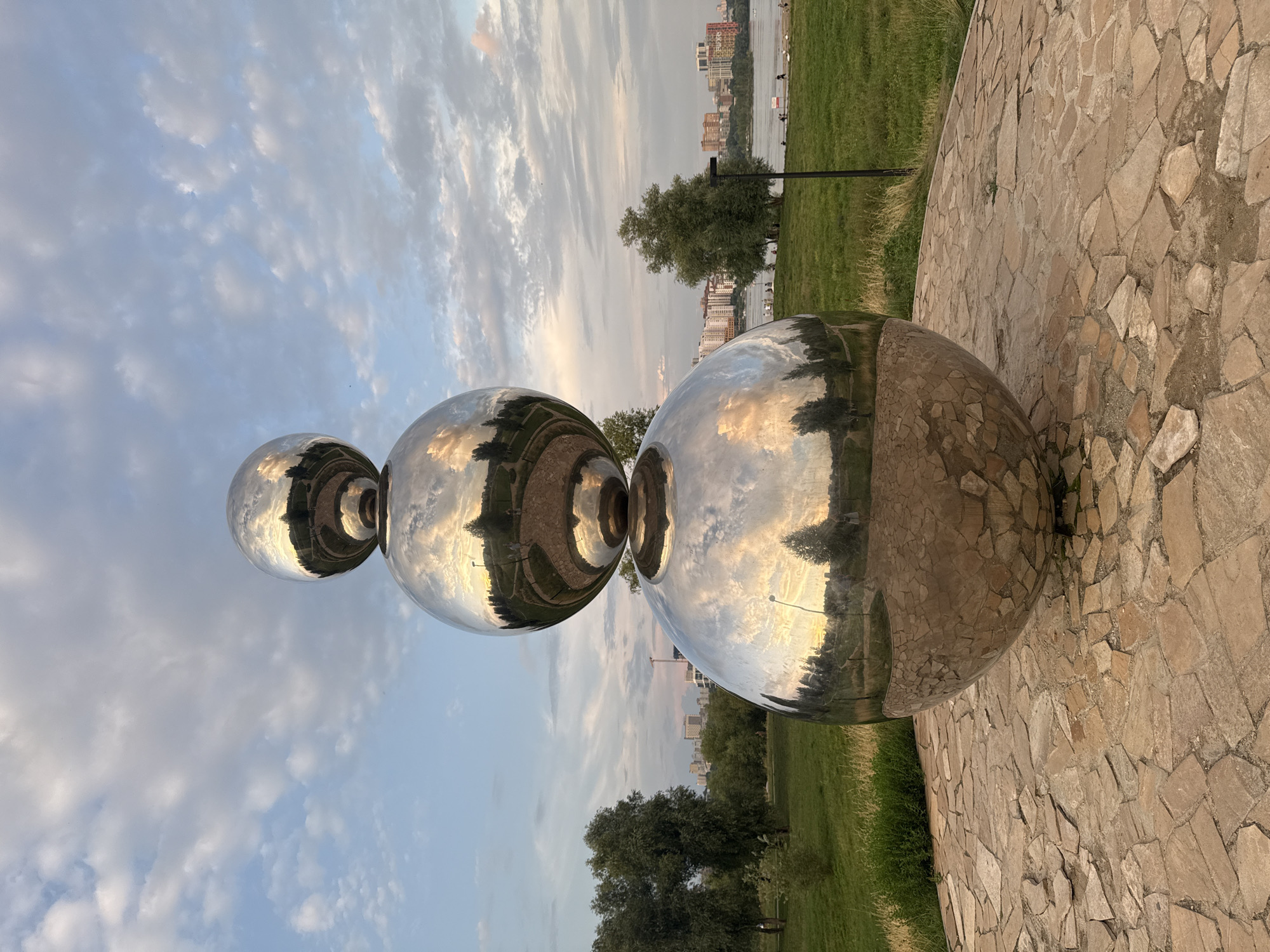Afternoon at a Novosibirsk park and stadium district