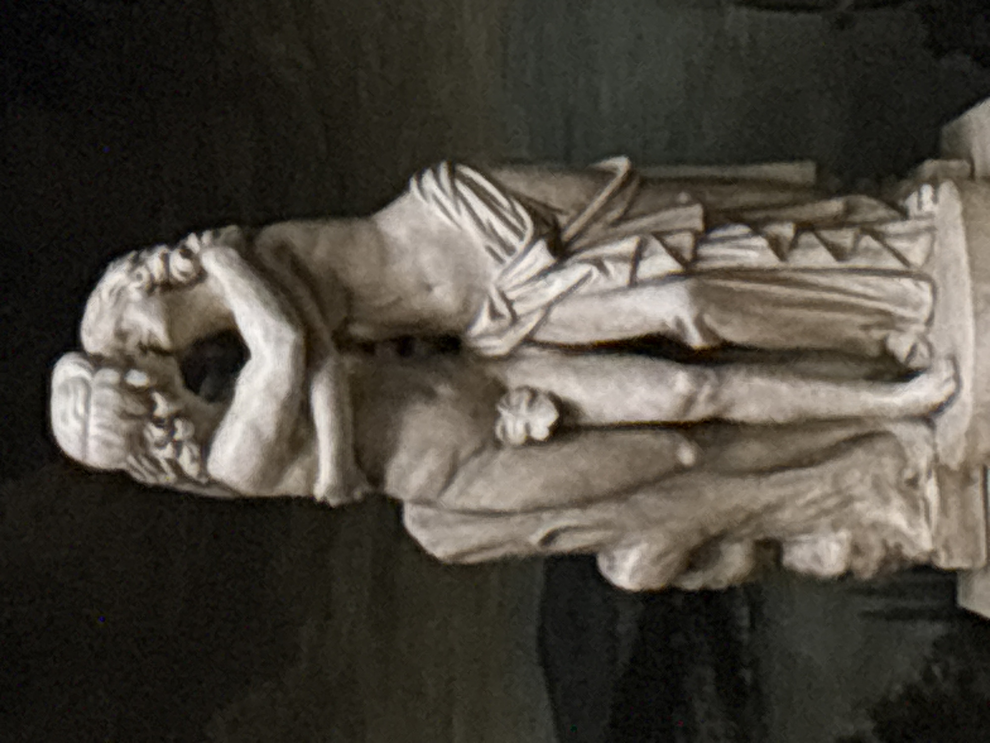 Marble sculpture and stone carving details, Zvenigorod