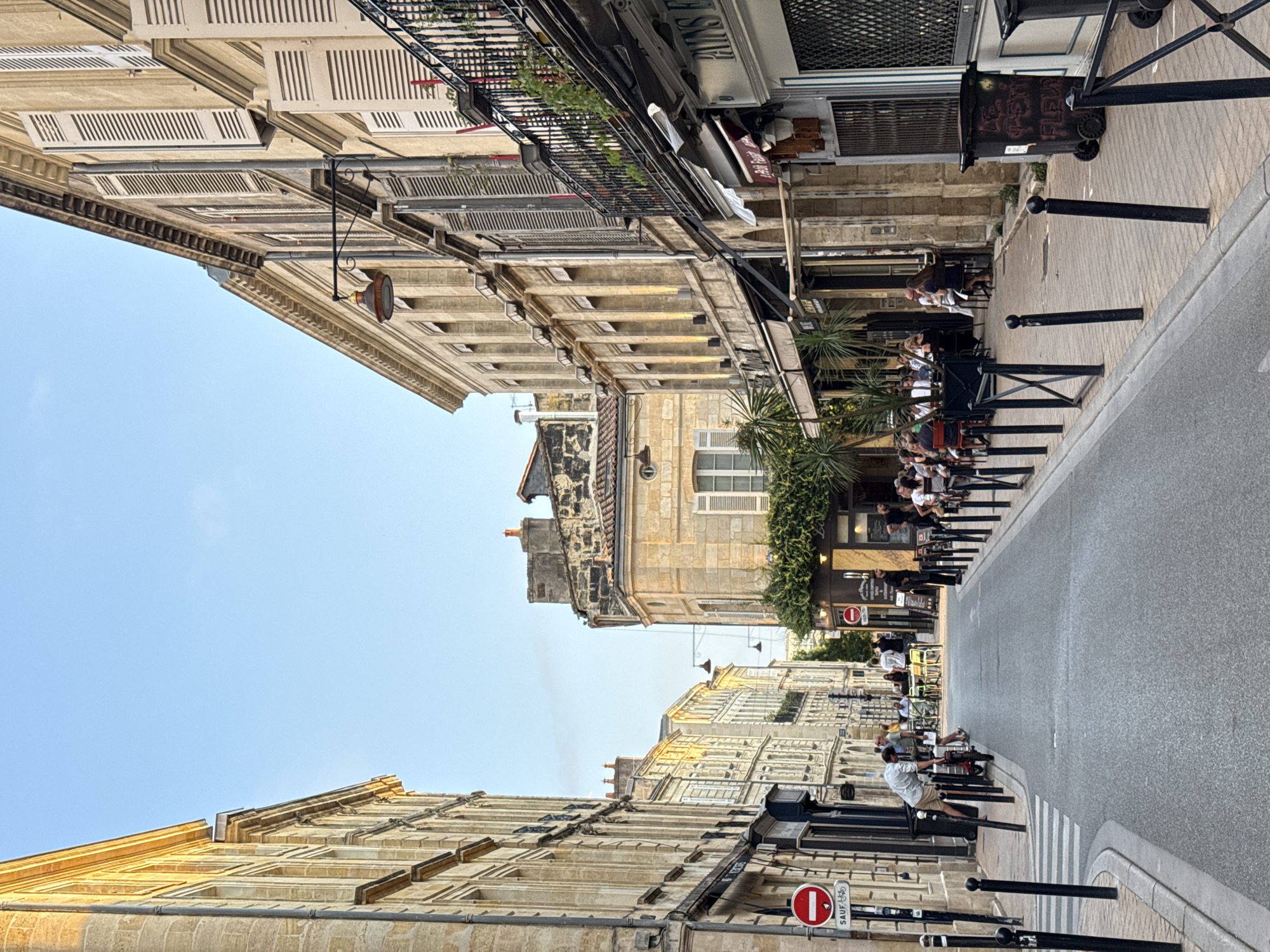 Gothic spires of Cathédrale Saint-André on a summer afternoon
