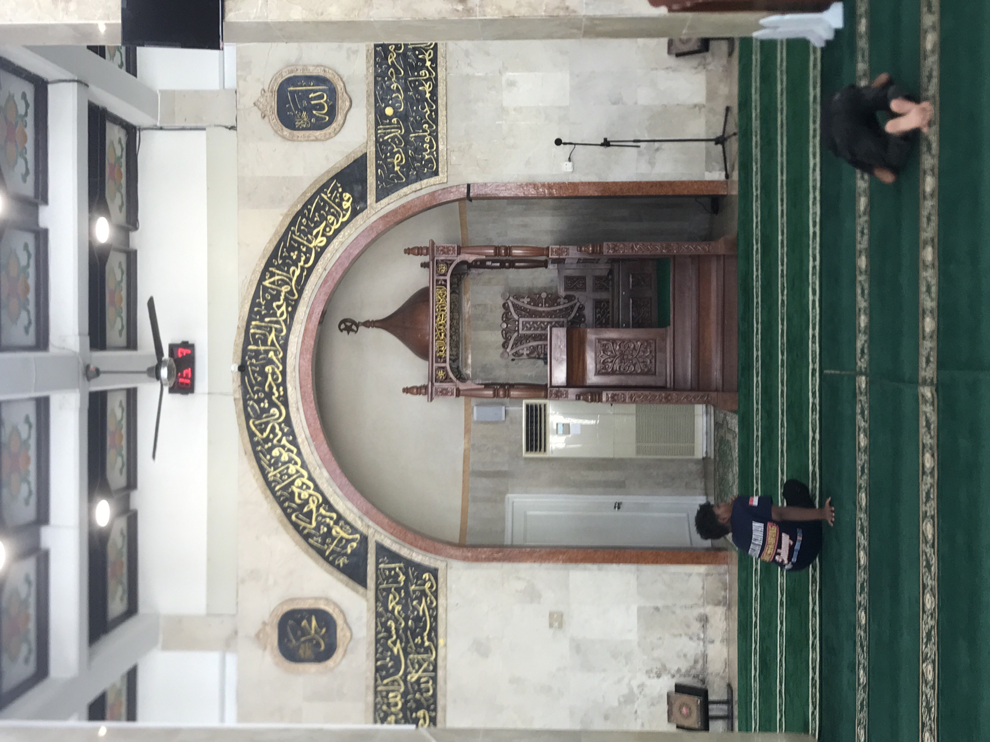 Morning documentation of mosque architecture in Tambontunong, Indonesia