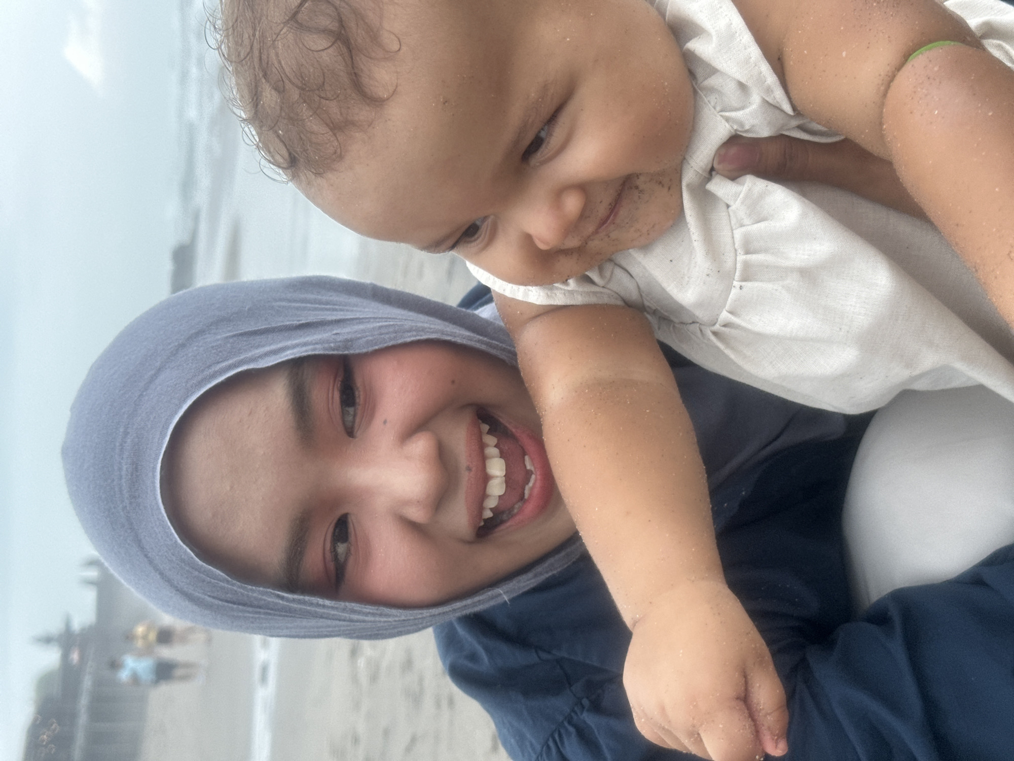 Early morning beach life continues in North Kuta despite overcast conditions