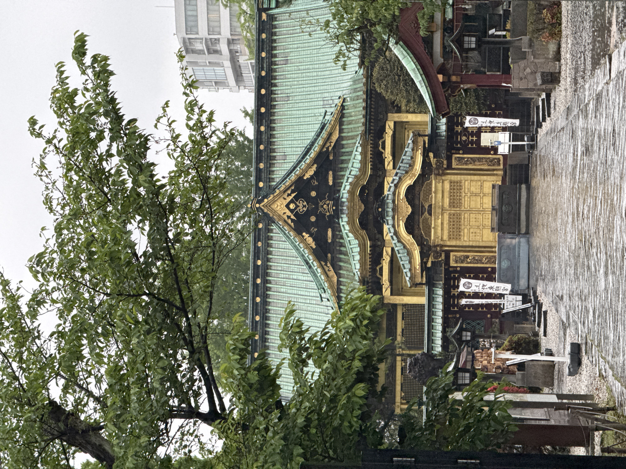 Traditional temple architecture documented in Taito's Ueno Park