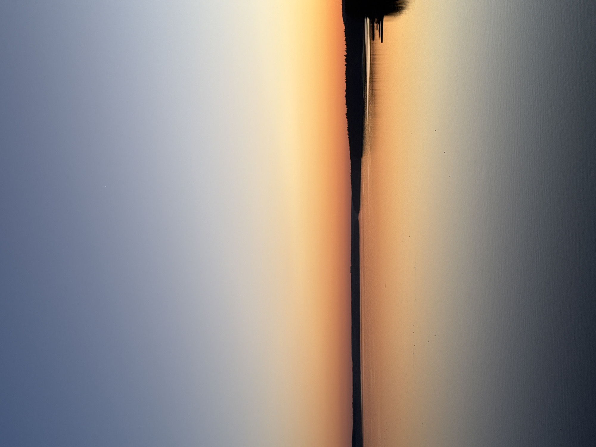 Sunset captured over water in Votkinsk, Russia