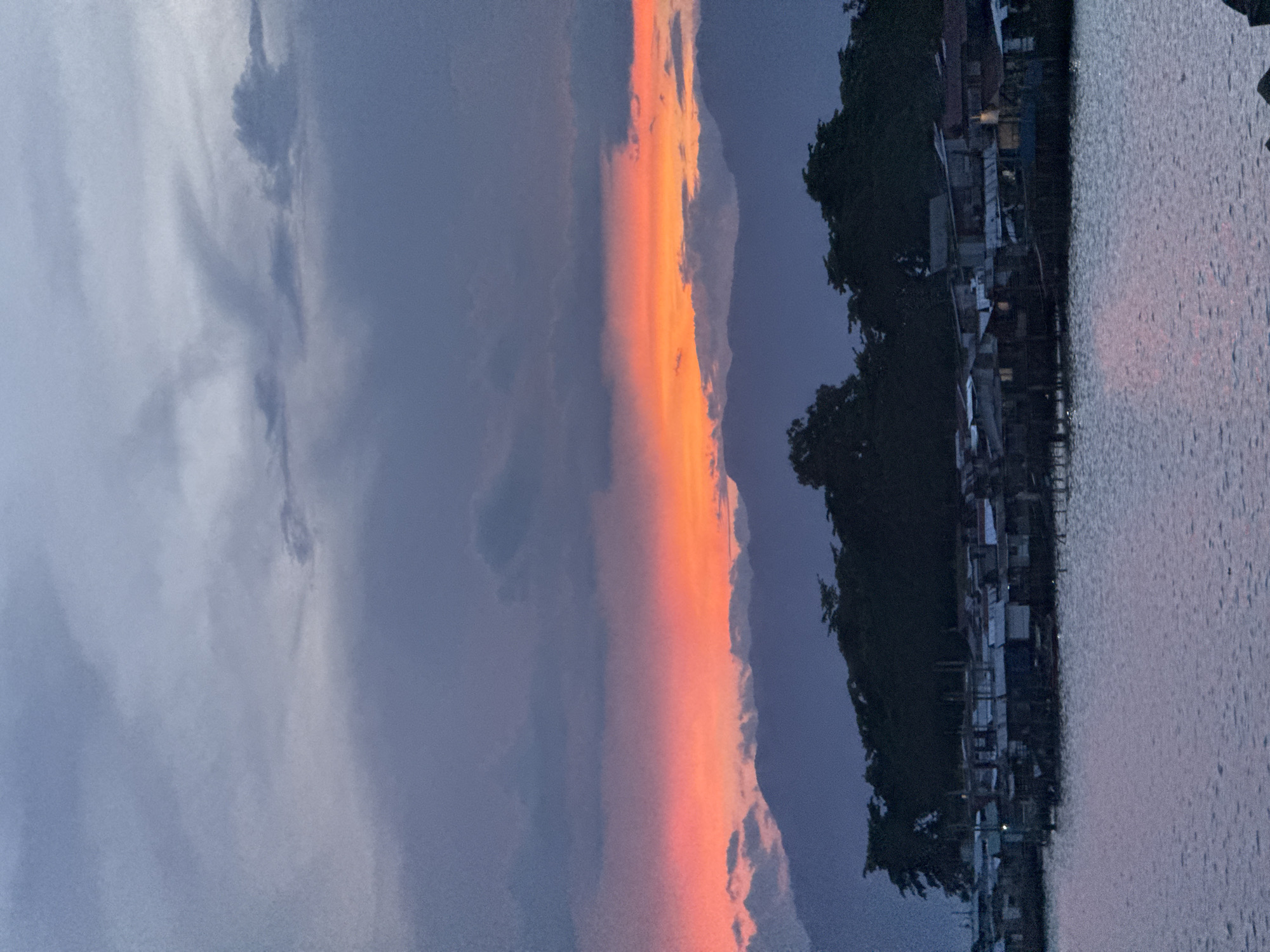Davao City waterfront sunset captured by multiple witnesses