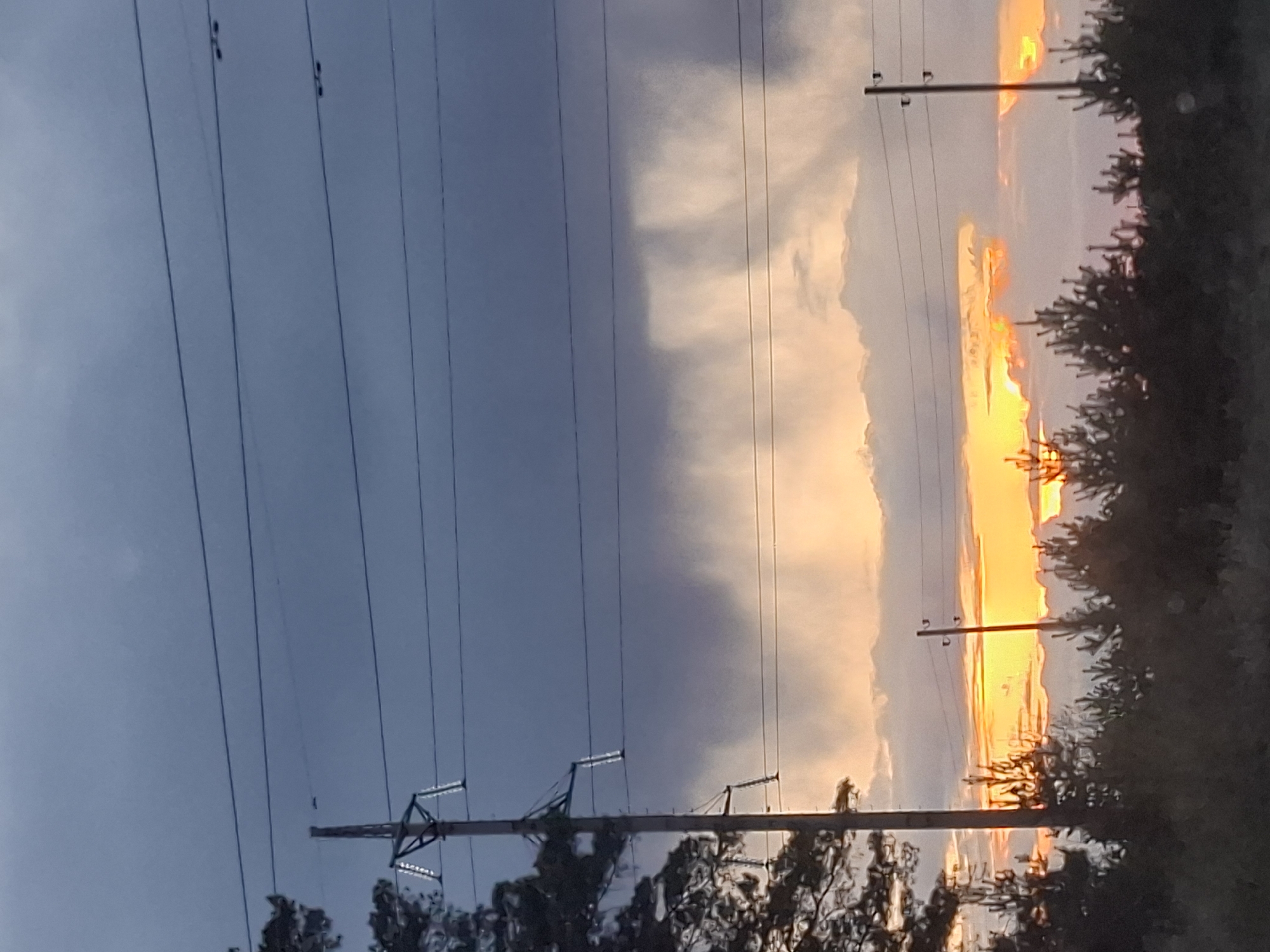 Dramatic sunset with contrasting skies observed in Гаревая, Russia