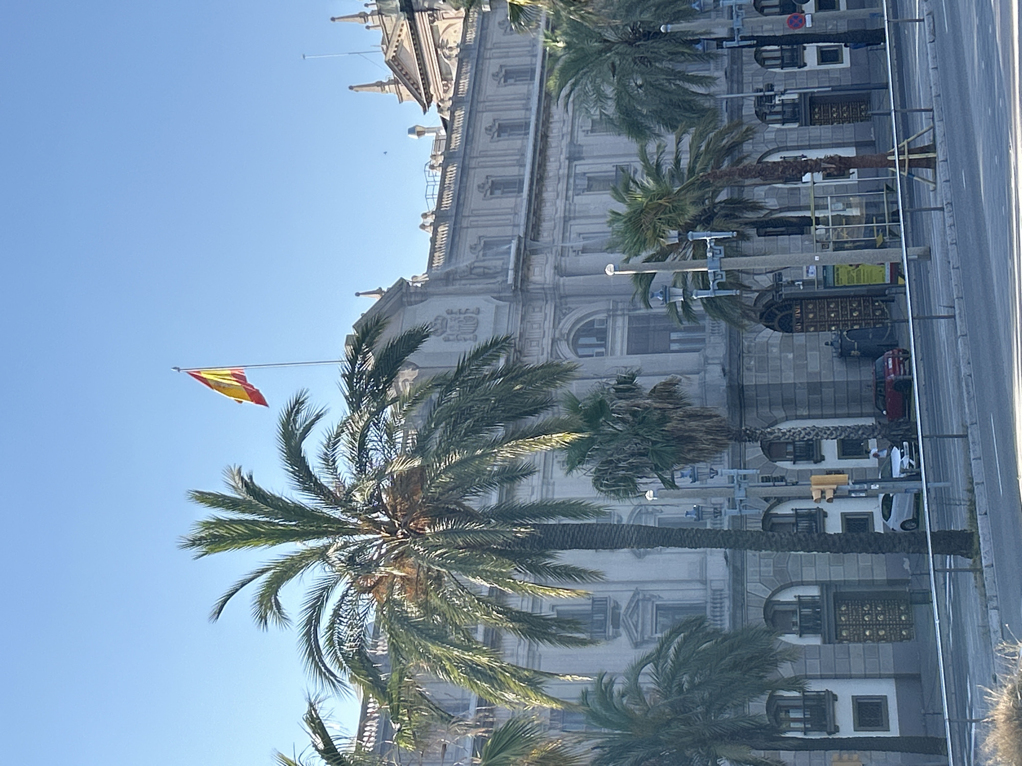 Sunny afternoon along Barcelona's waterfront and city center