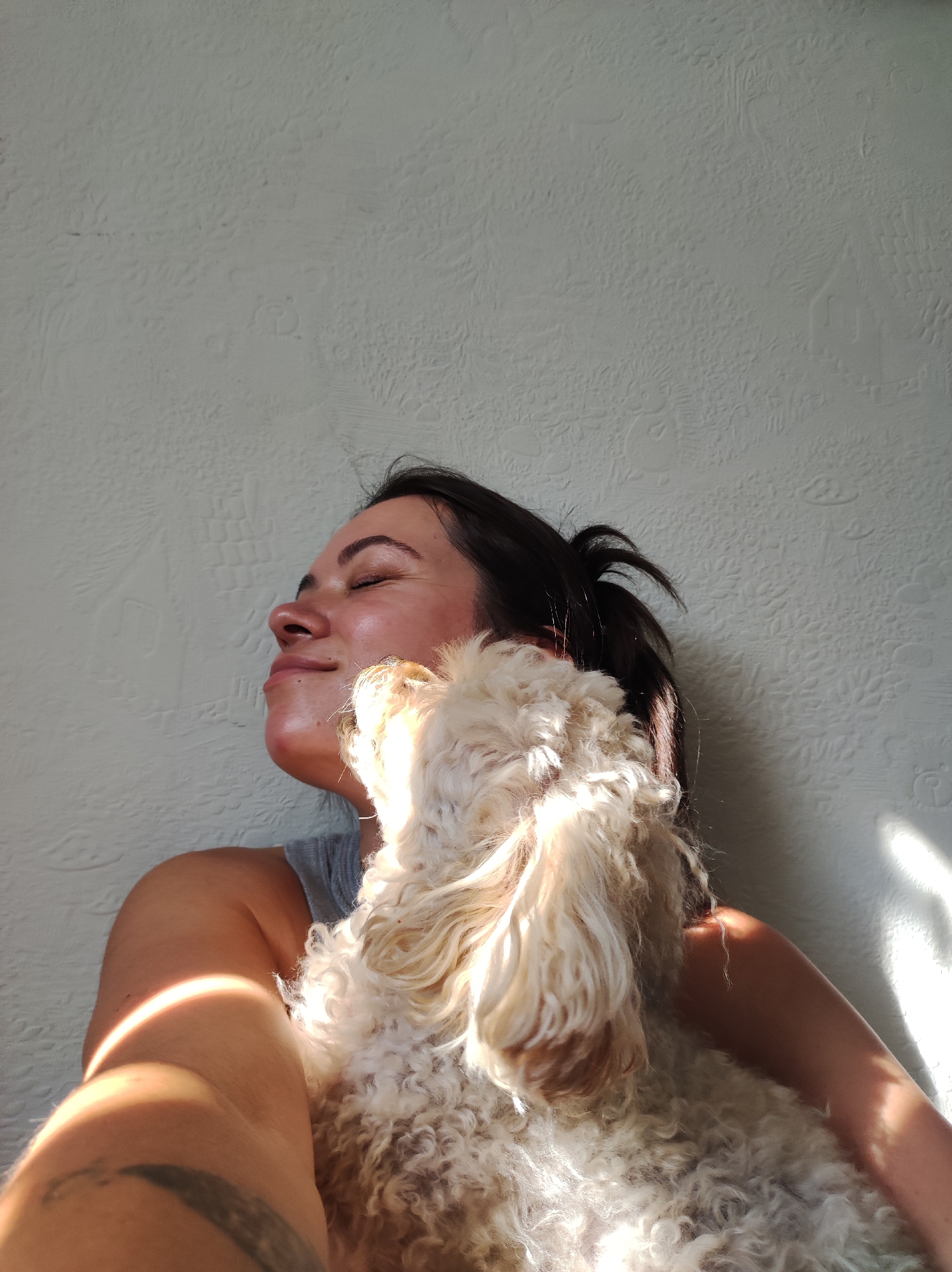 Indoor selfies and family moments in Chaikovsky