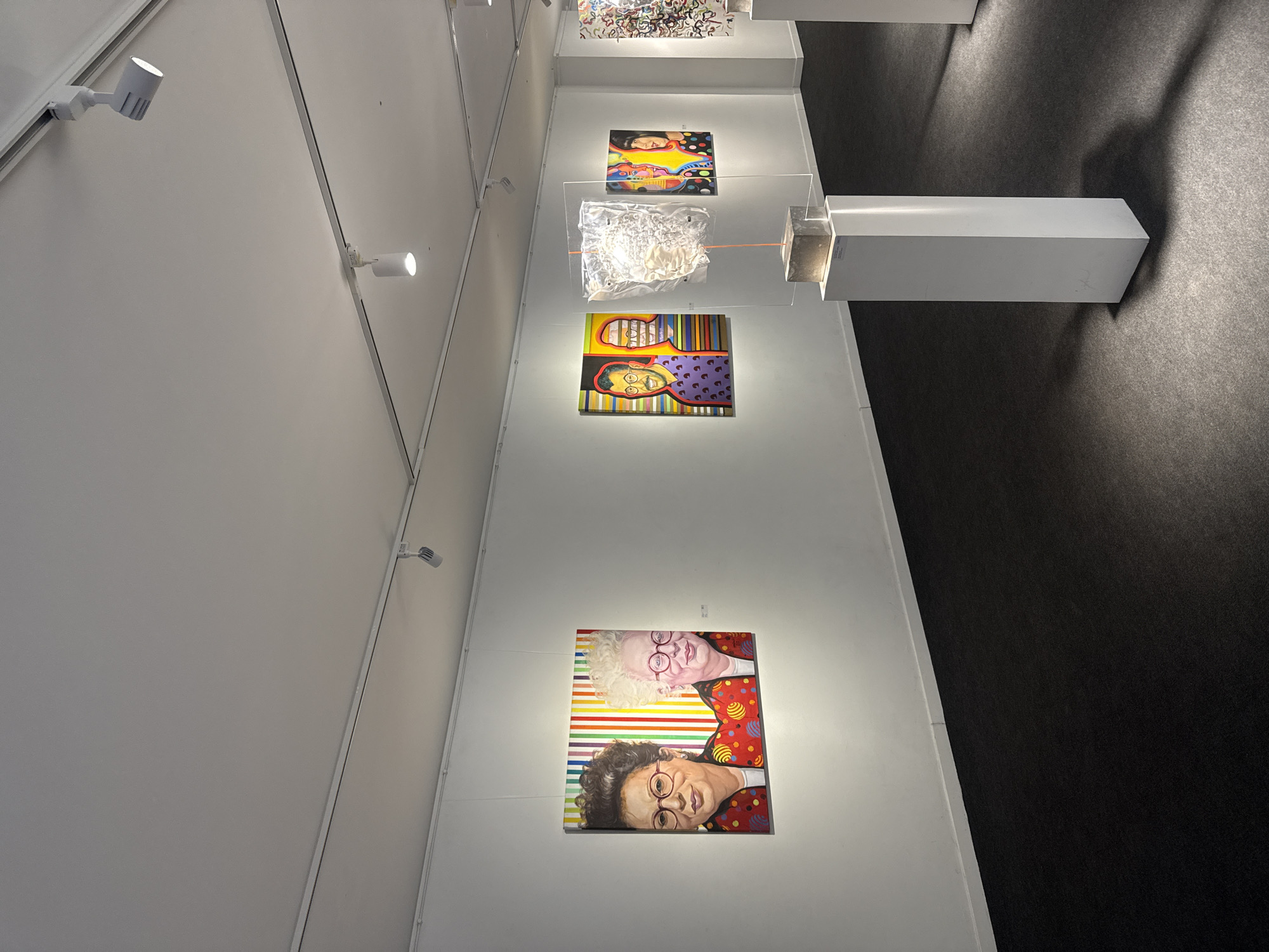 Art gallery documented in Yerevan featuring colorful paintings