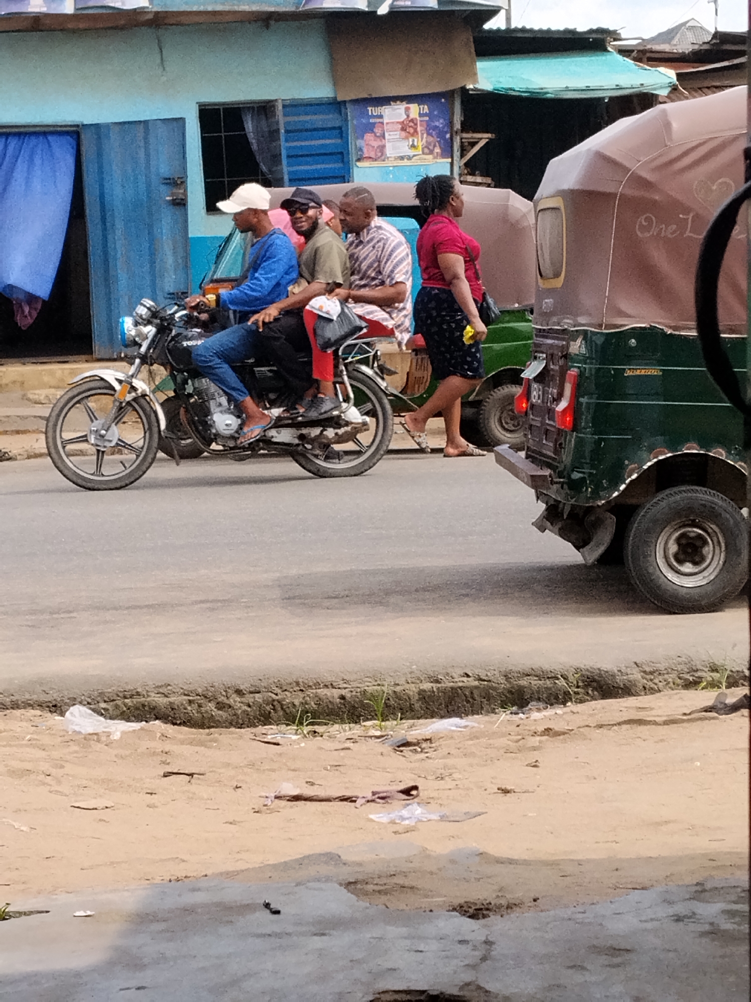 Daily street life documented across Aba, Nigeria neighborhoods