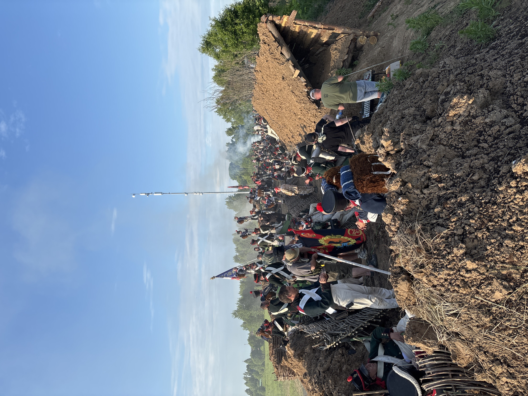 Napoleonic battle reenactment staged in Bornosovo, Russia